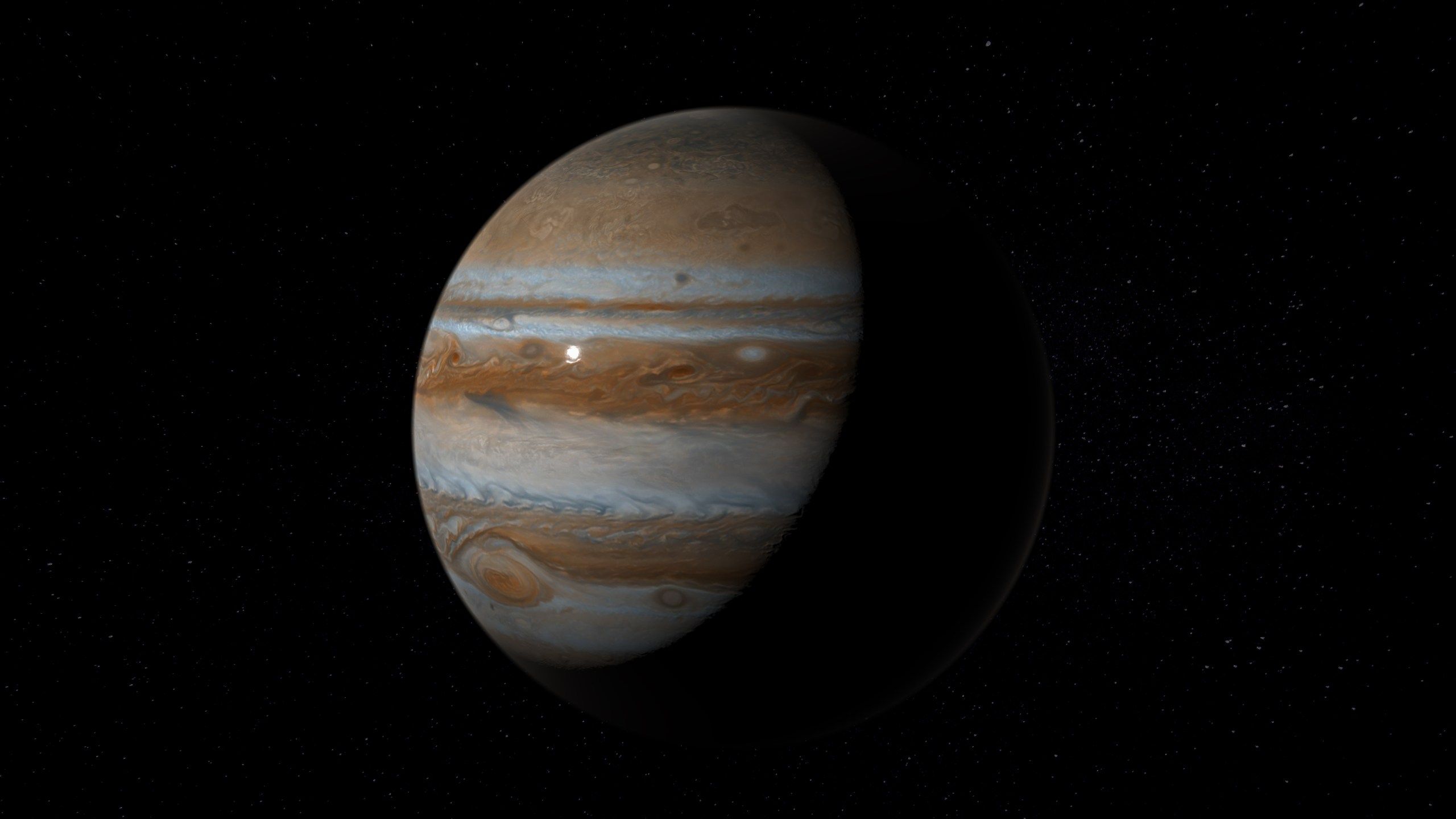 2560x1440 Jupiter, Saturn and the moon to line up in night sky this week