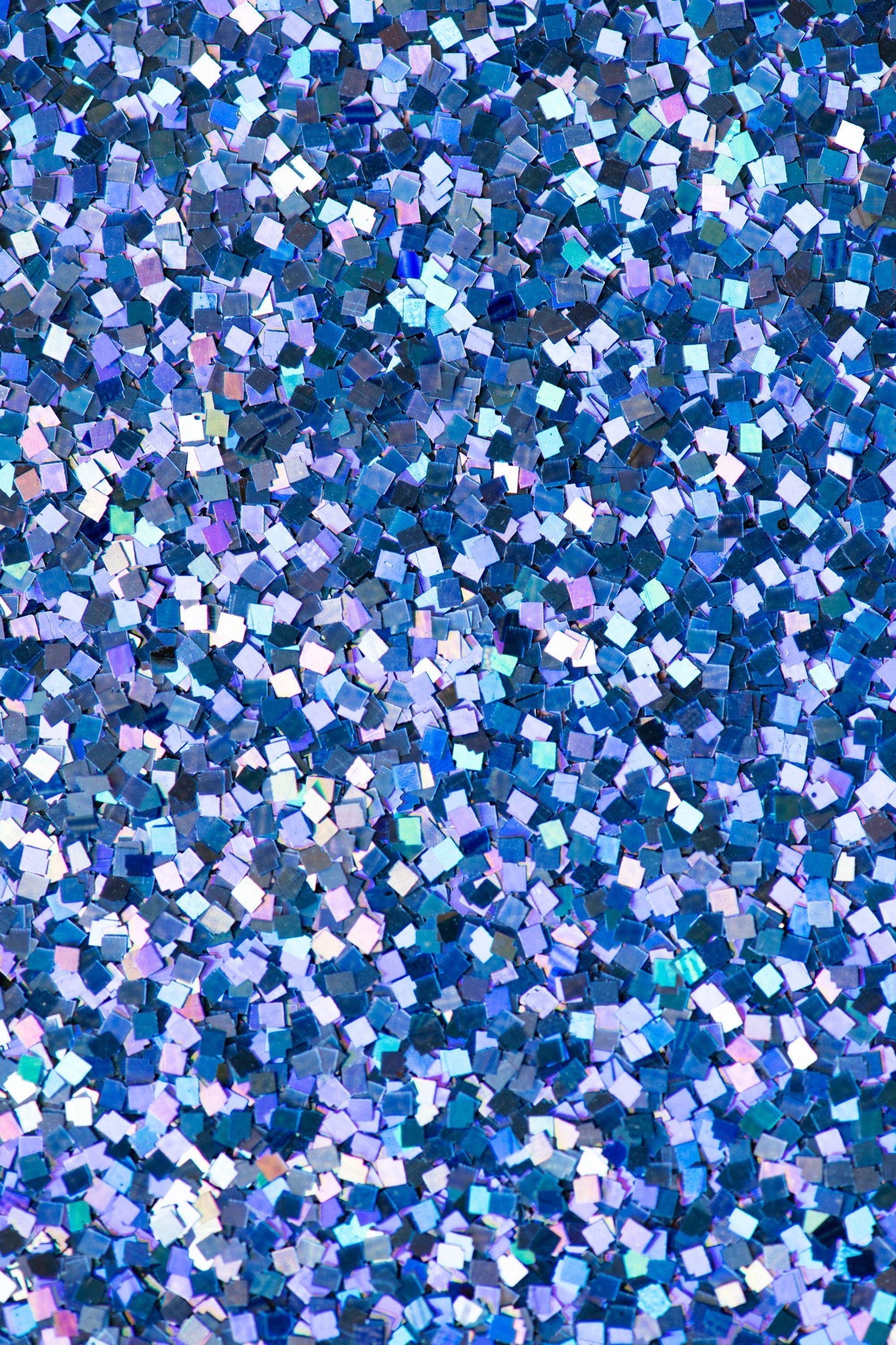 2000x3000 Aesthetic Blue Glitter Wallpaper