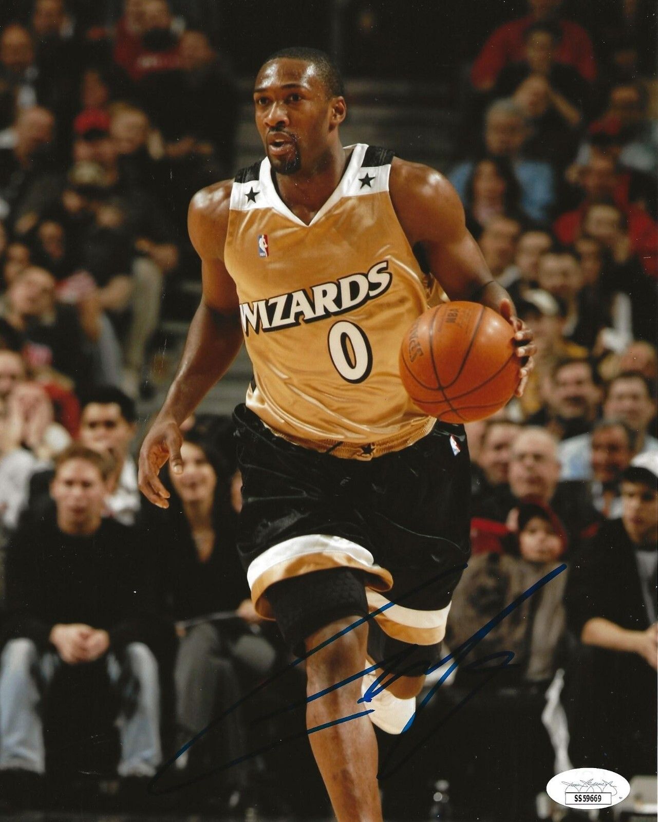 1281x1600 Gilbert Arenas signed Washington Wizards 8x10 photo autographed 5 JSA