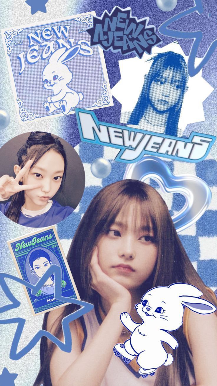 736x1308 Haerin New Jeans Wallpaper Aesthetic. Haerin Blue Wallpaper, Newjeans Wallpaper, Wallpaper K Pop