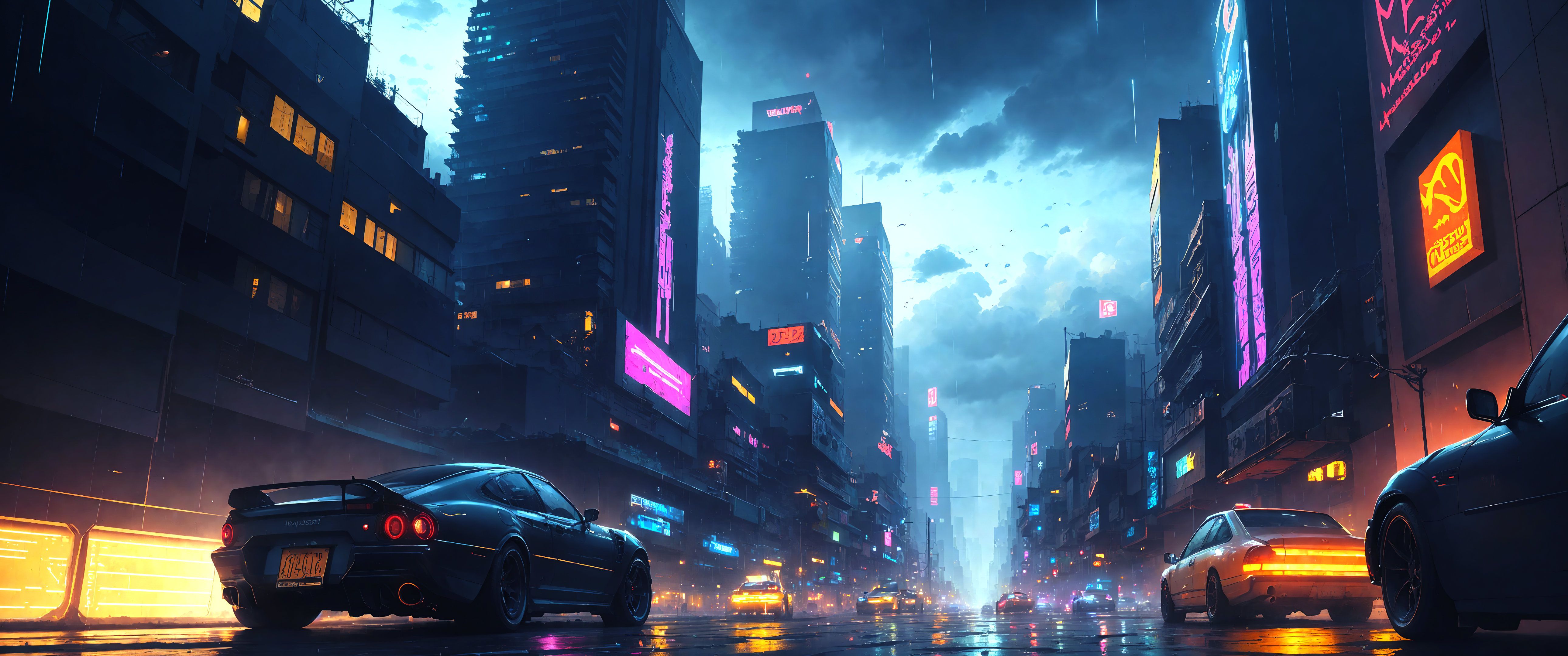 5160x2160 City and Cars [5160x2160]