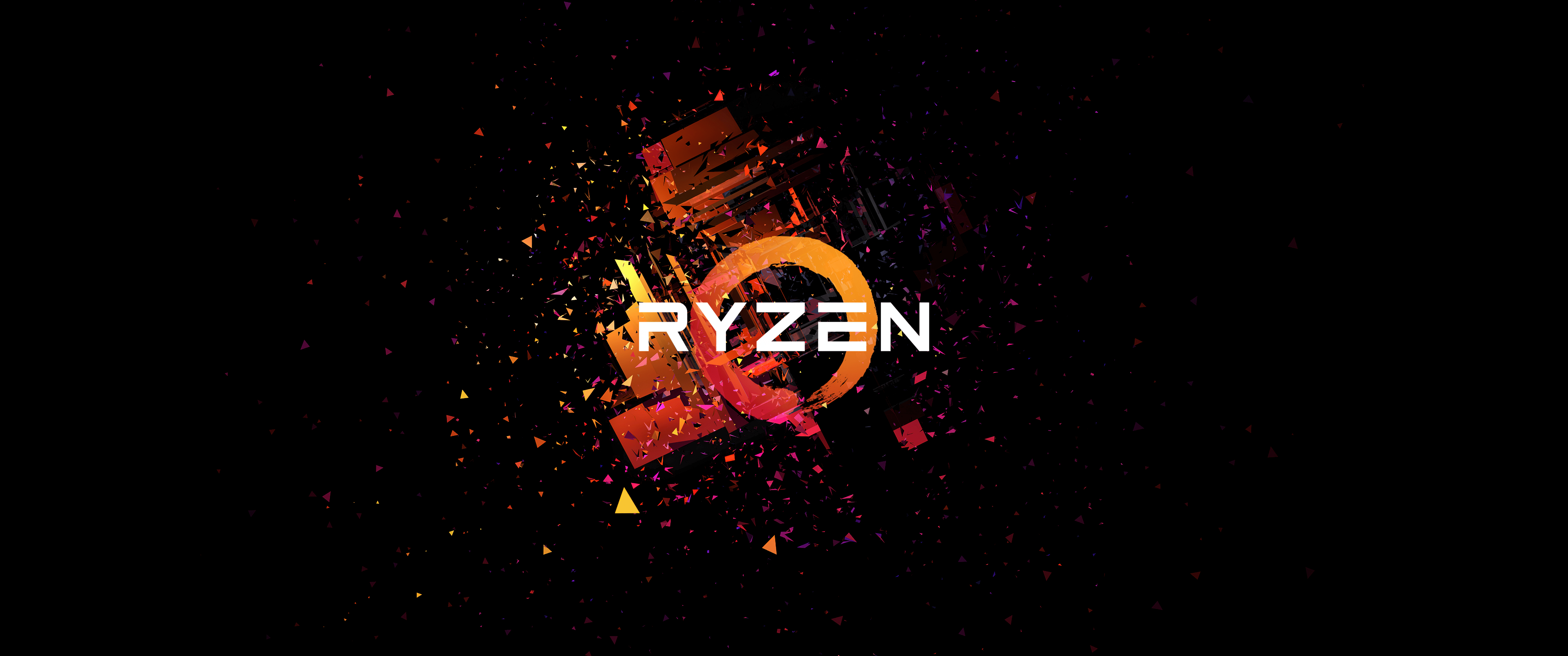 5160x2160 AMD Ryzen Wallpaper 4K, Ultrawide, Minimalist