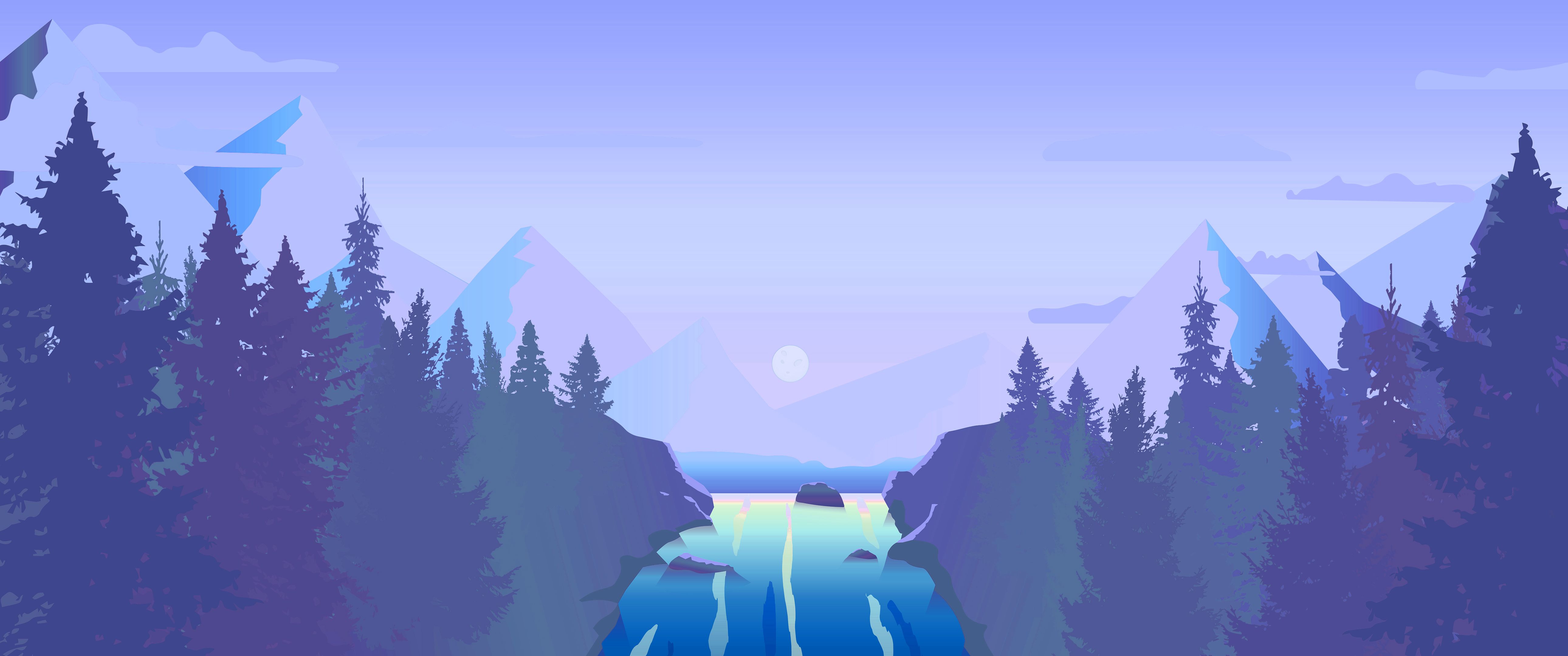 5160x2160 Download Mountain Artistic Landscape 4k Ultra HD Wallpaper