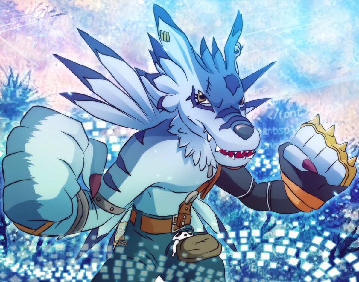 1200x944 ✪ !CHRiS! Jones ✪ Mista Jonz ✪ on X: Quick #WereGarurumon based more off his video game model than the #digimon #anime but with anime inspired background. / X