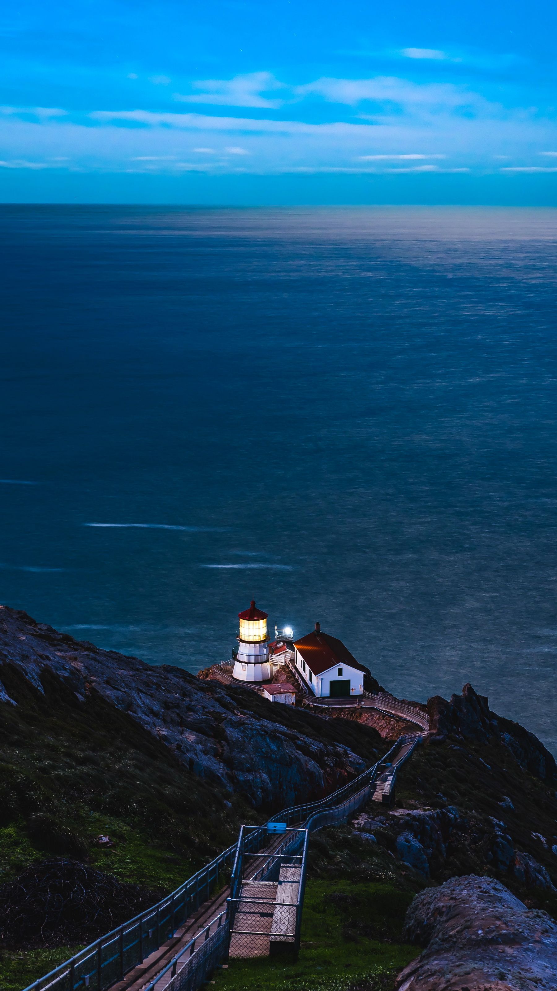 1800x3200 Wallpaper Point Reyes Lighthouse, Protected Site, Yosemite National Park, Cliff, Lighthouse, Background Free Image