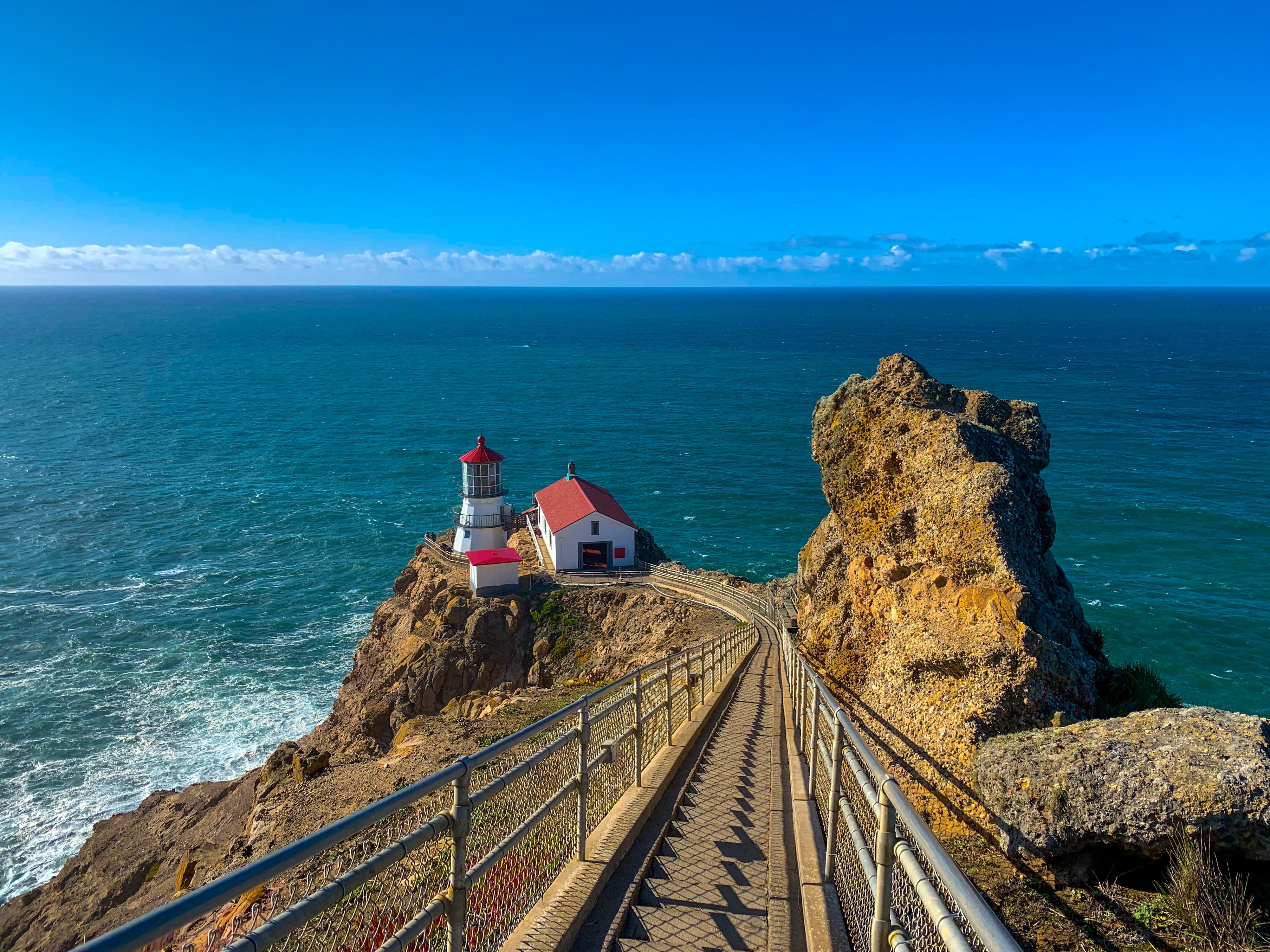4006x3004 Point Reyes Lighthouse Point Reyes National Seashore. Had to walk down a steep 313 step staircase to reach this beauty