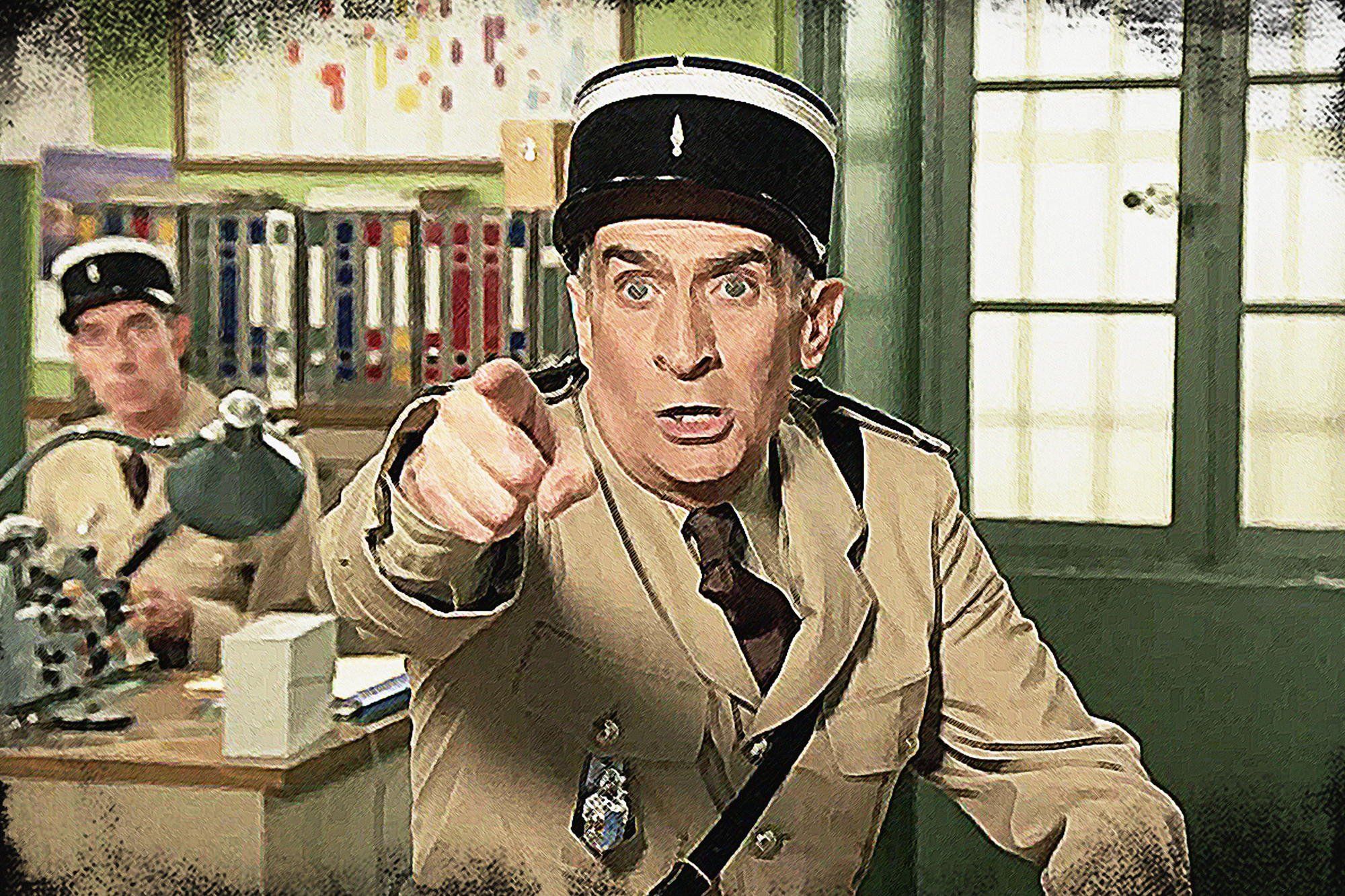 2000x1333 WandbilderXXL® Vlies Fototapete Louis de Funes 420x280cm Tapete in 6 verschiedenen Größen für Wohnzimmer oder Büro Tapeteät von Wandbilder XXL : Amazon.de: DIY & Tools