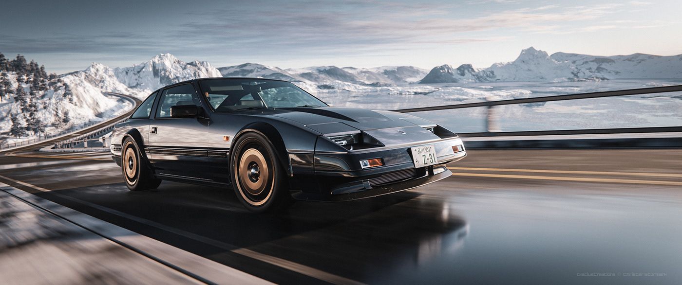 1400x586 Reviving a Legend: The Nissan 300zx Fairlady in Full CGI by Christer Stormark and Szymon Kubicki