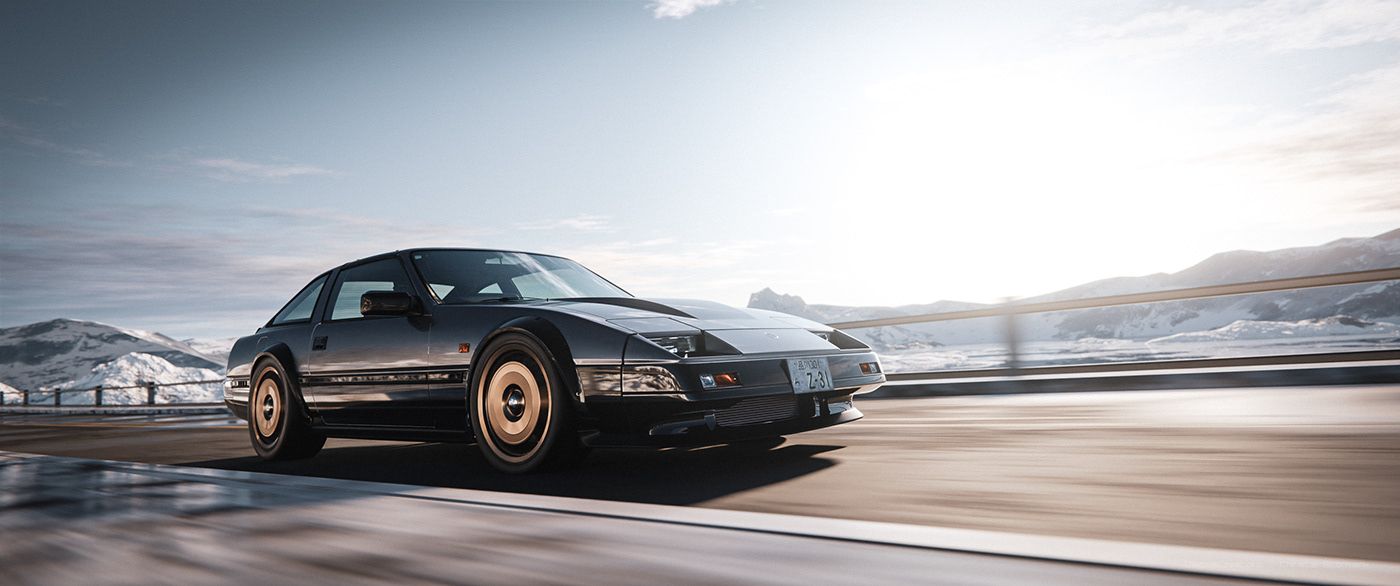 1400x586 Reviving a Legend: The Nissan 300zx Fairlady in Full CGI by Christer Stormark and Szymon Kubicki