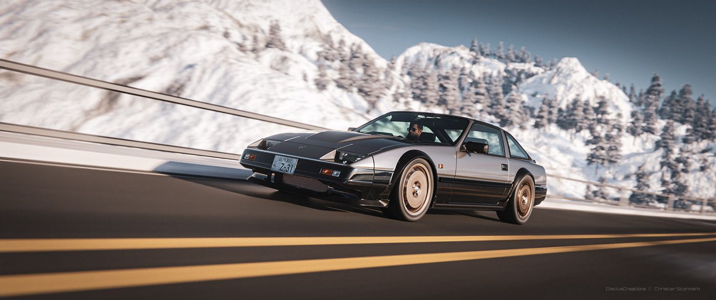 1400x586 Reviving a Legend: The Nissan 300zx Fairlady in Full CGI by Christer Stormark and Szymon Kubicki