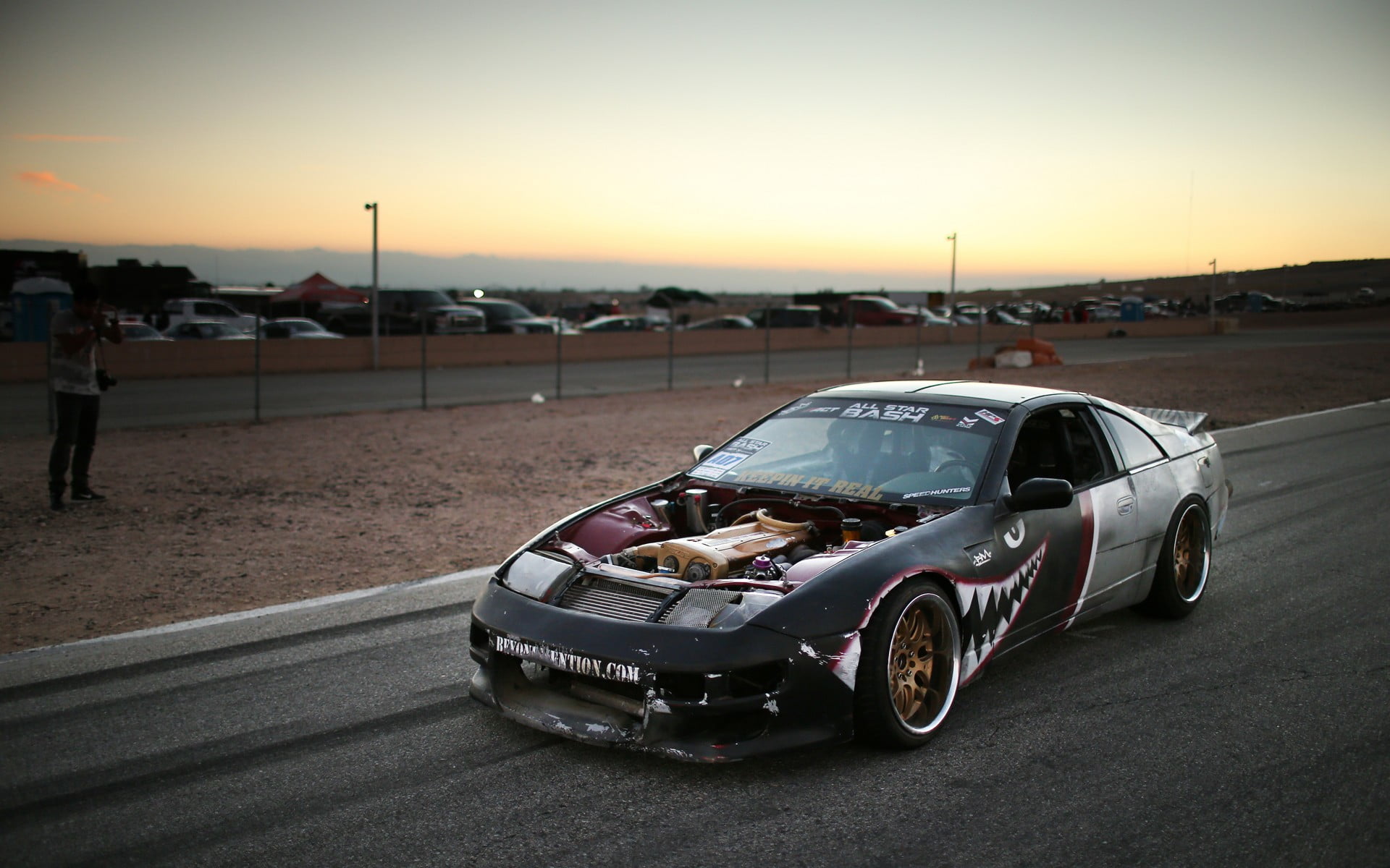 1920x1200 Black and gray coupe, Nissan, Nissan 300ZX, Speedhunters, The Z32 Fighter Plane HD wallpaper