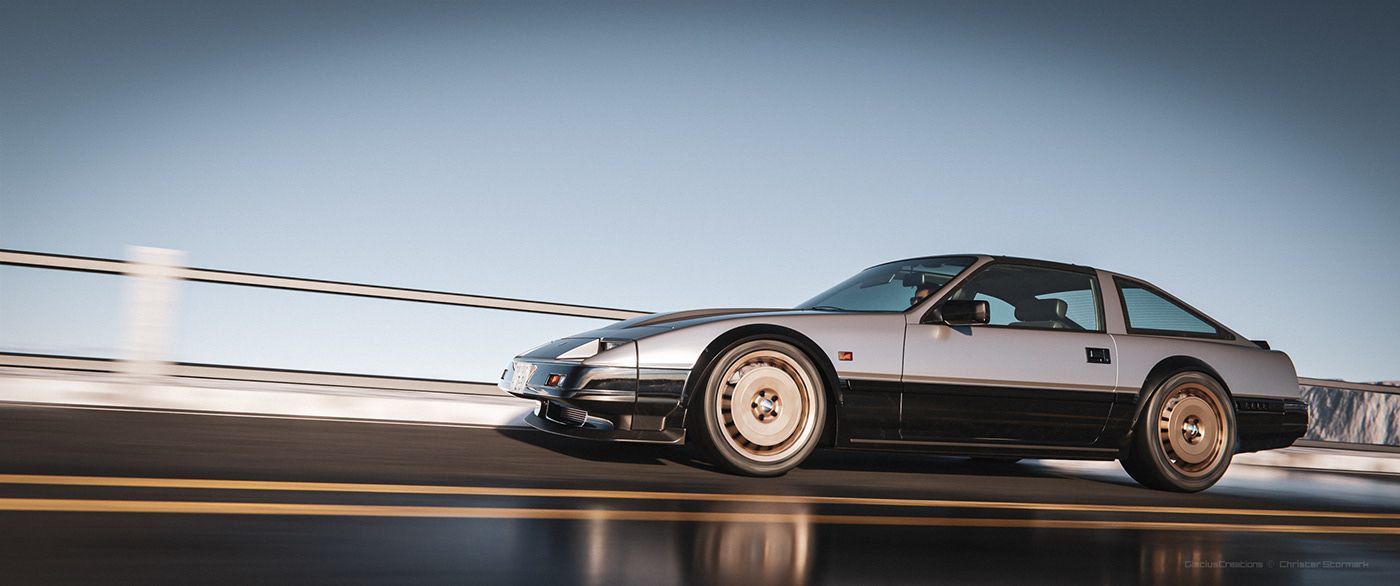 1400x586 Reviving a Legend: The Nissan 300zx Fairlady in Full CGI by Christer Stormark and Szymon Kubicki