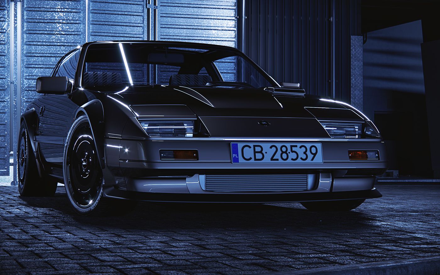 1400x875 Nissan Fairlady 3D modelling (free model) - Behance