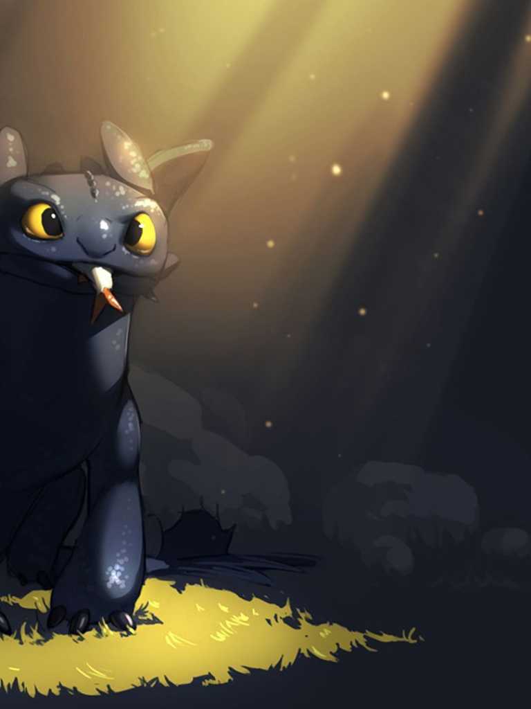768x1024 Toothless Wallpaper Free HD Wallpaper