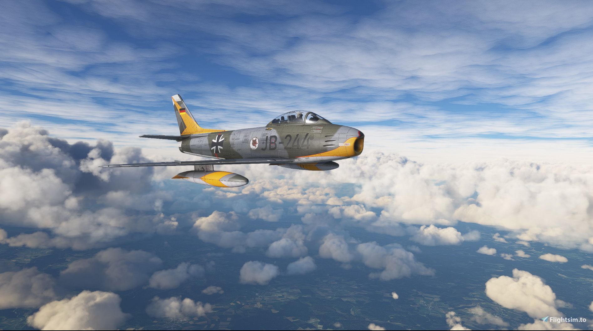 1894x1058 North American F 86 Sabre Luftwaffe JB244 Liveries For MSFS
