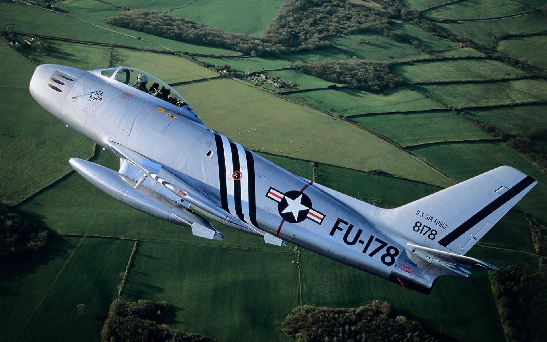 1920x1200 Wallpaper USAF, North American, F 86 Sabre, North American F 86А Sabre For Mobile And Desktop, Section авиация, Resolution 1920x1200