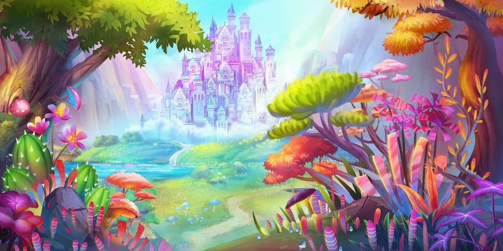 1024x512 Fantasy Kingdom Wallpaper Mural. Premium Paste The Wall Wallpaper