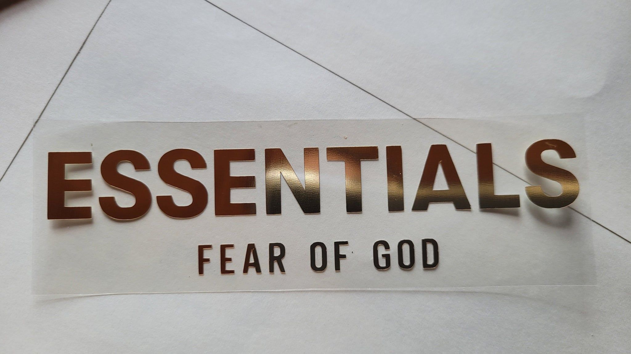 2048x1152 Fear Of God X Essentials Collab Logo Iron On Sticker (heat Transfer)
