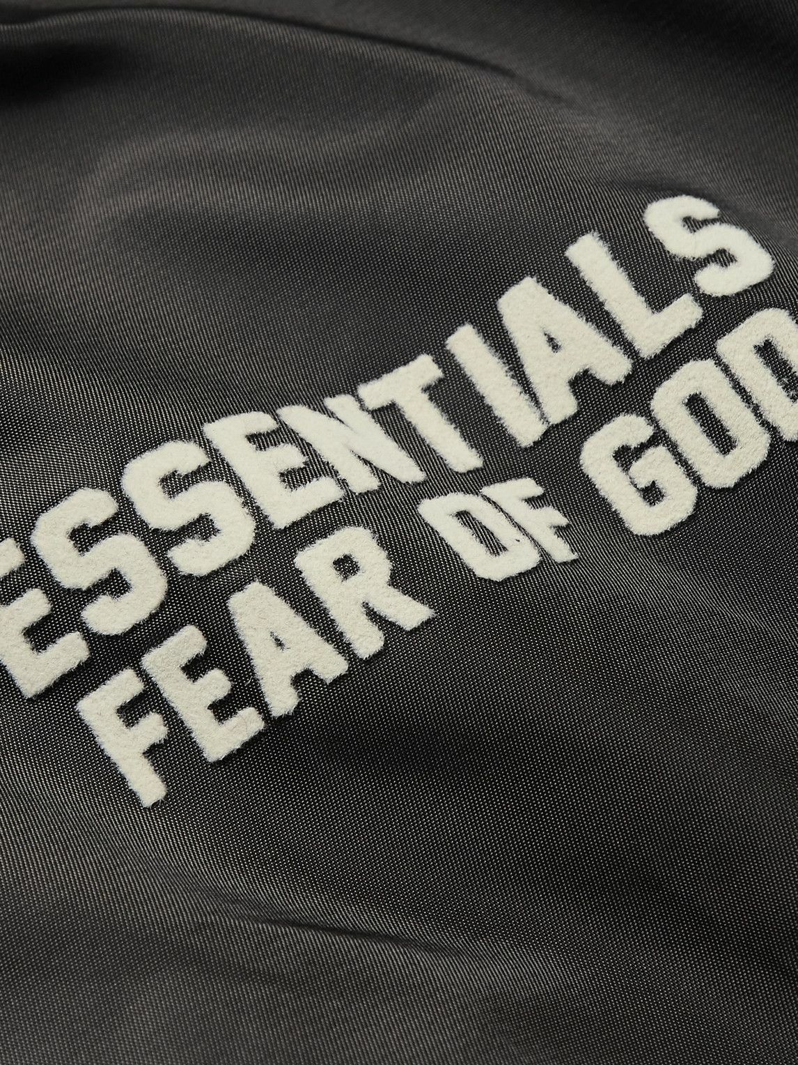 1146x1528 Fear Of God Essentials Kids Flocked Nylon Bomber Jacket Fear Of God Essentials
