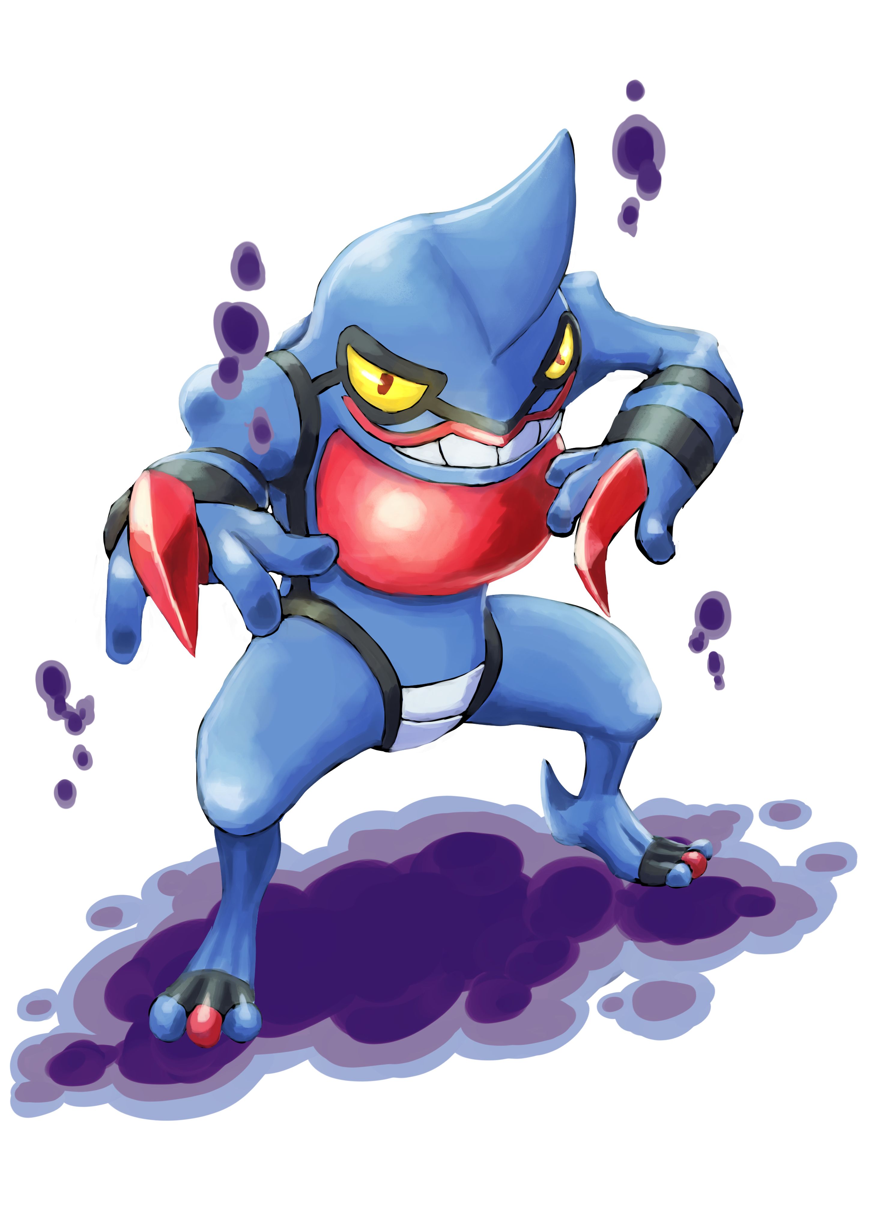 2894x4093 Toxicroakémon by Pixiv Id 2042076 Anime Image Board