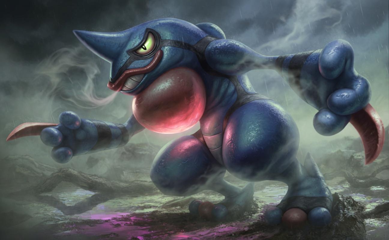 1296x800 Golduck vs Toxicroak