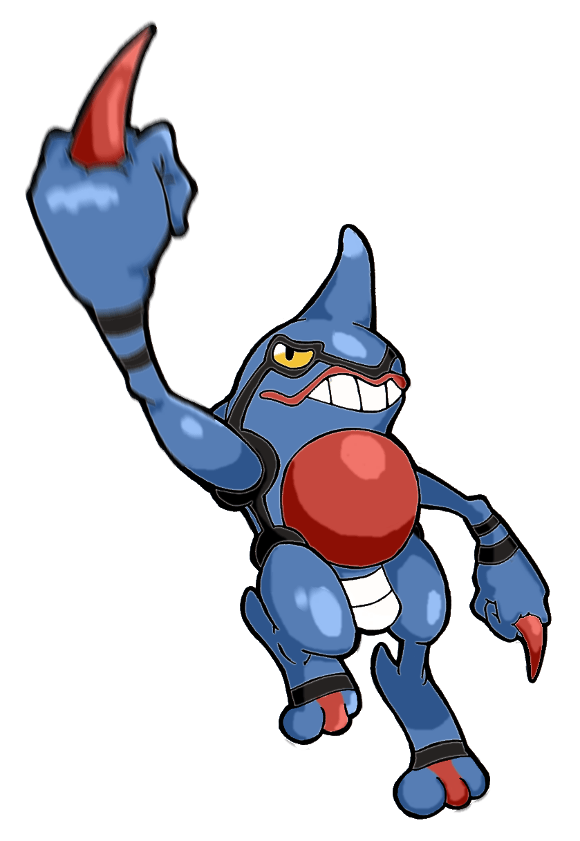 839x1217 Toxicroak Pokemon PNG Image Transparent Free Download