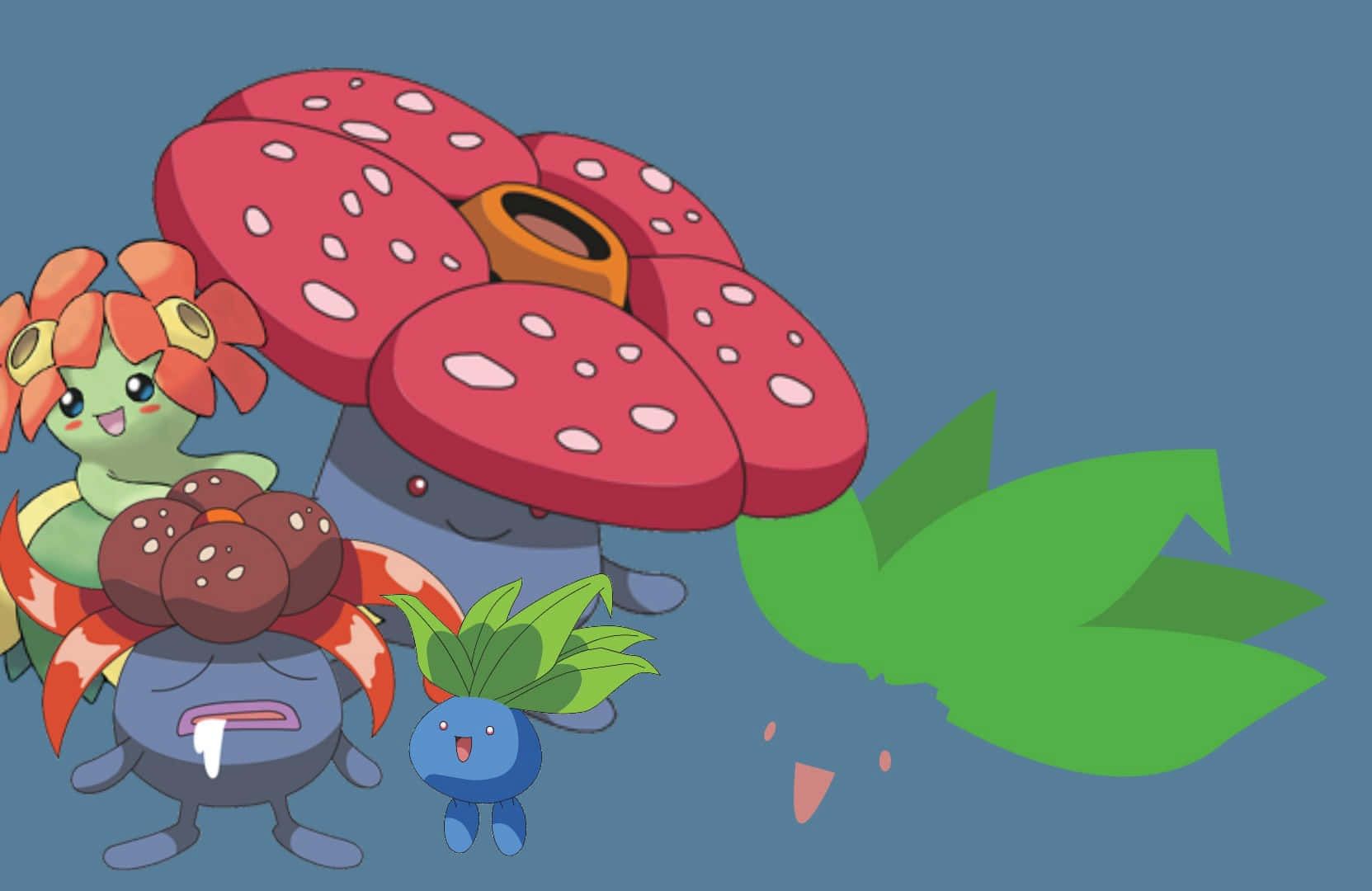 1663x1080 Download Oddish Evolutions Wallpaper