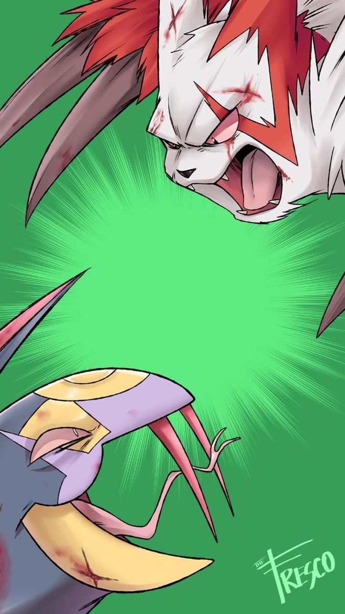 675x1200 TheFresco on X: Seviper VS Zangoose Phone Wallpaper #pokemon #seviper # zangoose #fanart #wallpaper / X