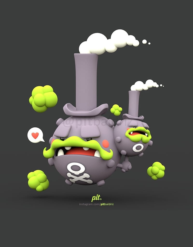 800x1024 Galarian weezing, fairy, galar, poison, pokemon, weezing, HD phone wallpaper