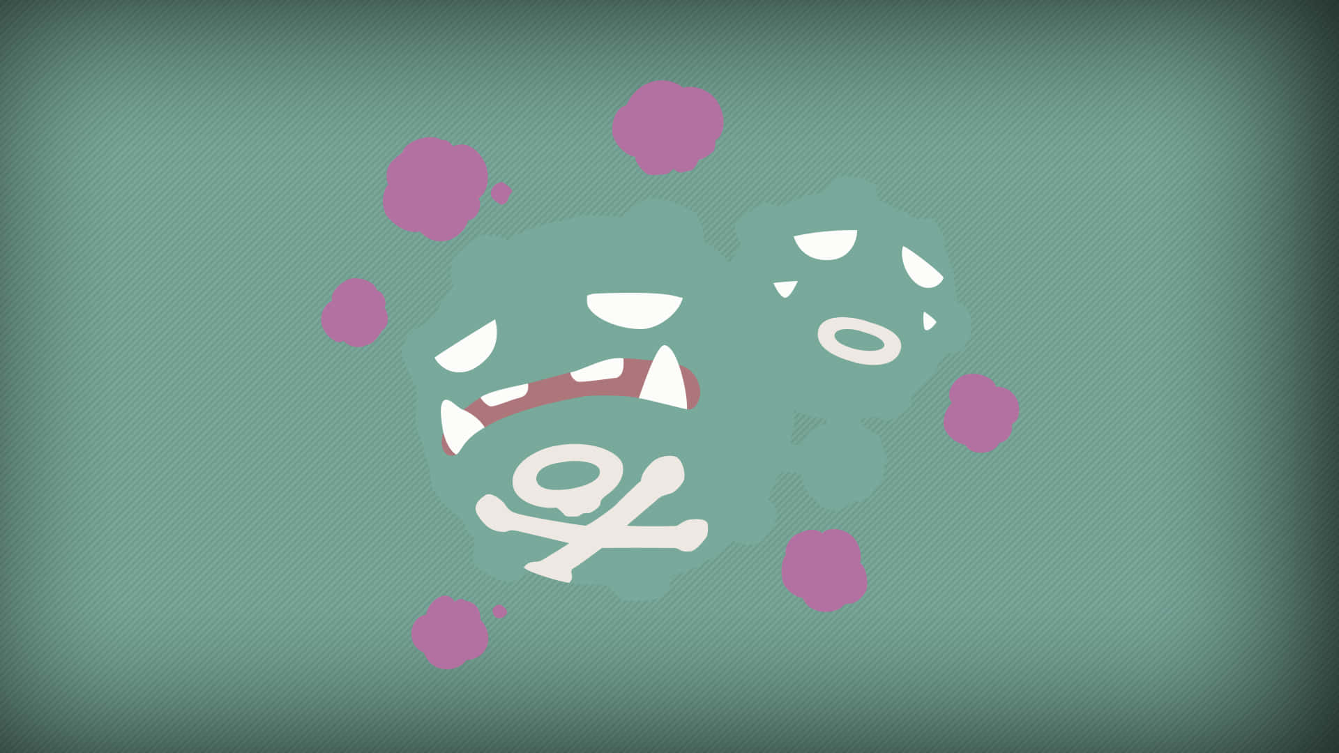 1920x1080 Download Colorful Weezing Pokemon in Abstract Background Wallpaper