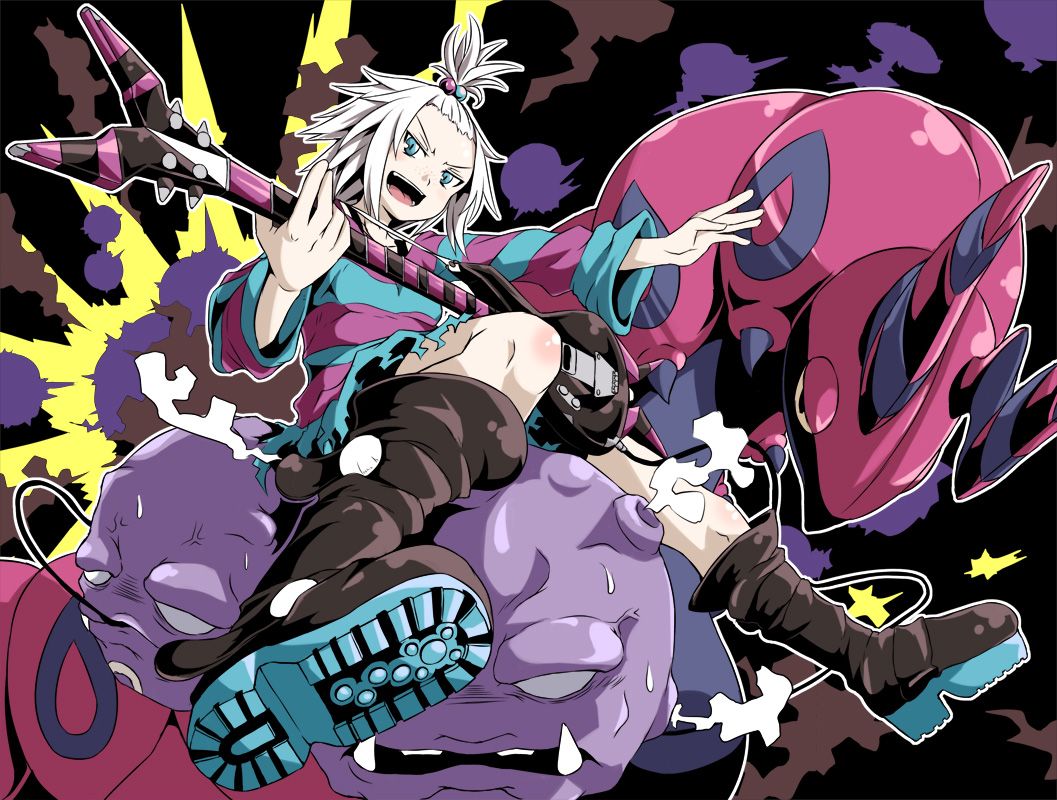 1057x800 Weezingémon. Anime Image Board