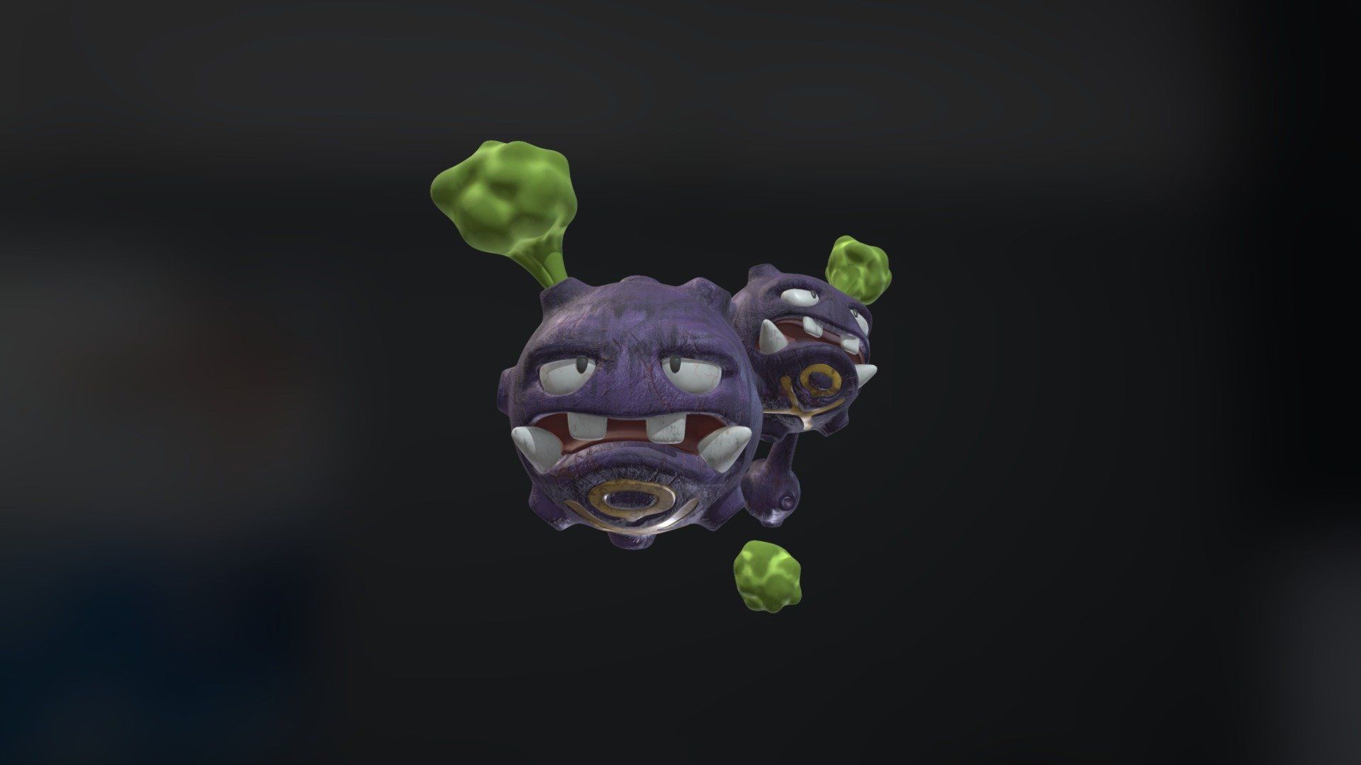 1920x1080 Pokemon Weezing Free 3D model by ghost_996 [09764c4]