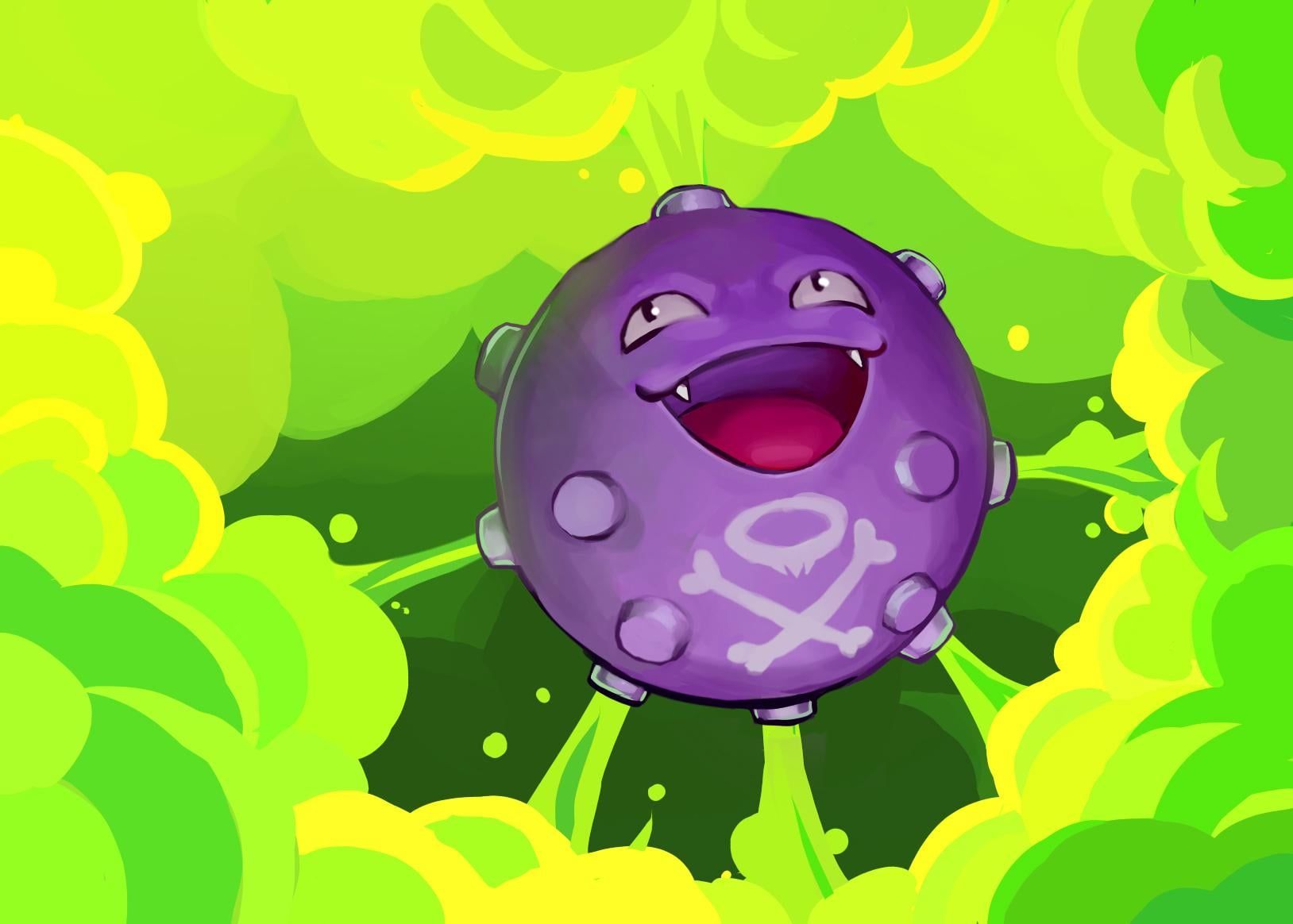 1628x1164 Koffing may be dangerous, but who would want to want to stop someone this happy (drawn by me)