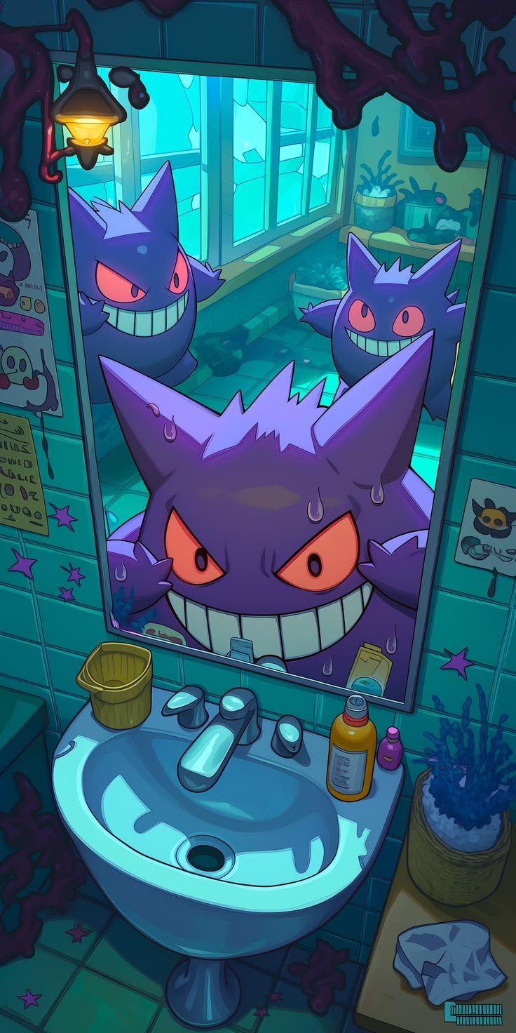 736x1472 Ghost and gengar wallpaper. Swampert phone wallpaper, Koffing art, Pokémon pics