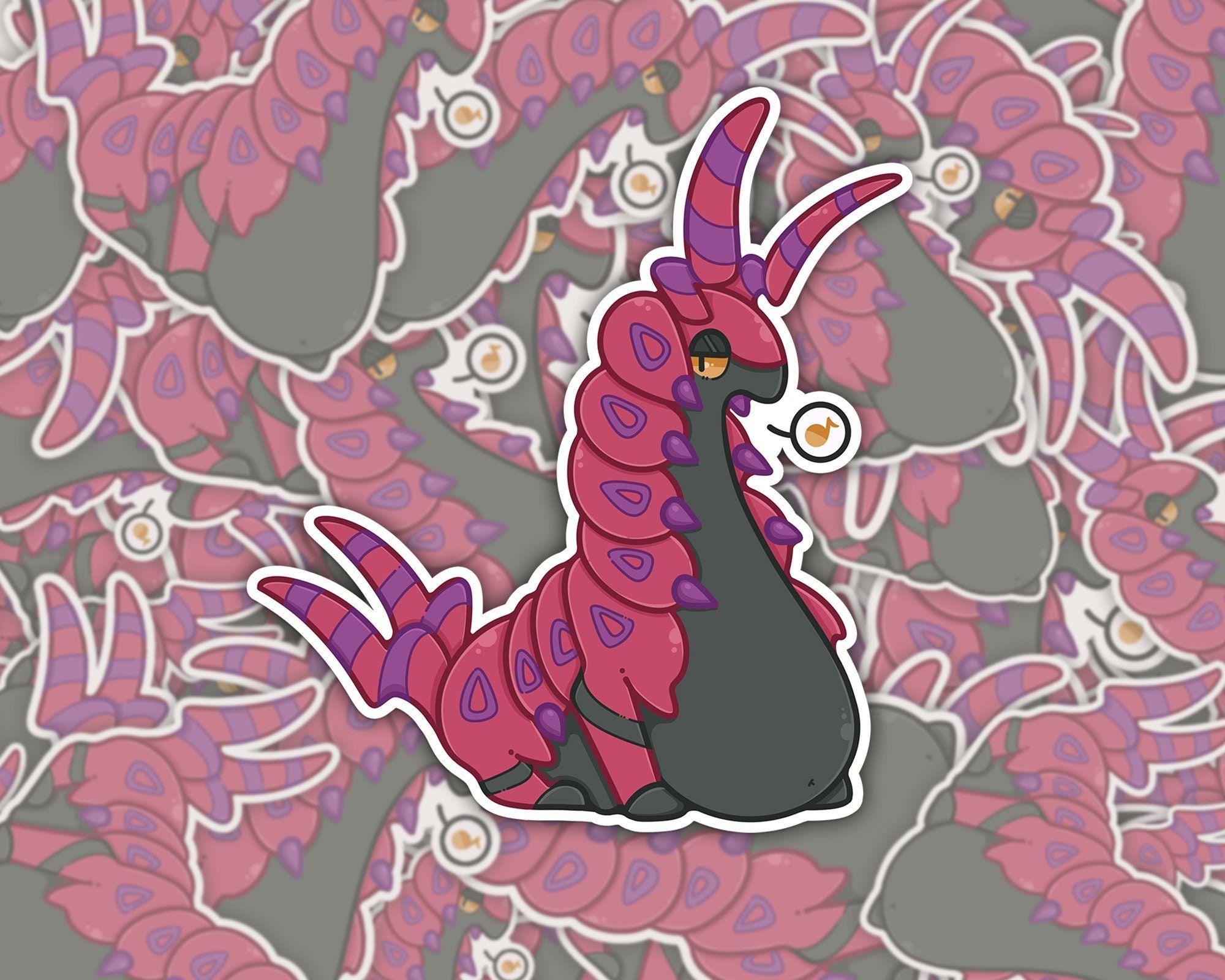 2000x1600 Chubby Scolipede : Glossy Vinyl Pokemon Sticker