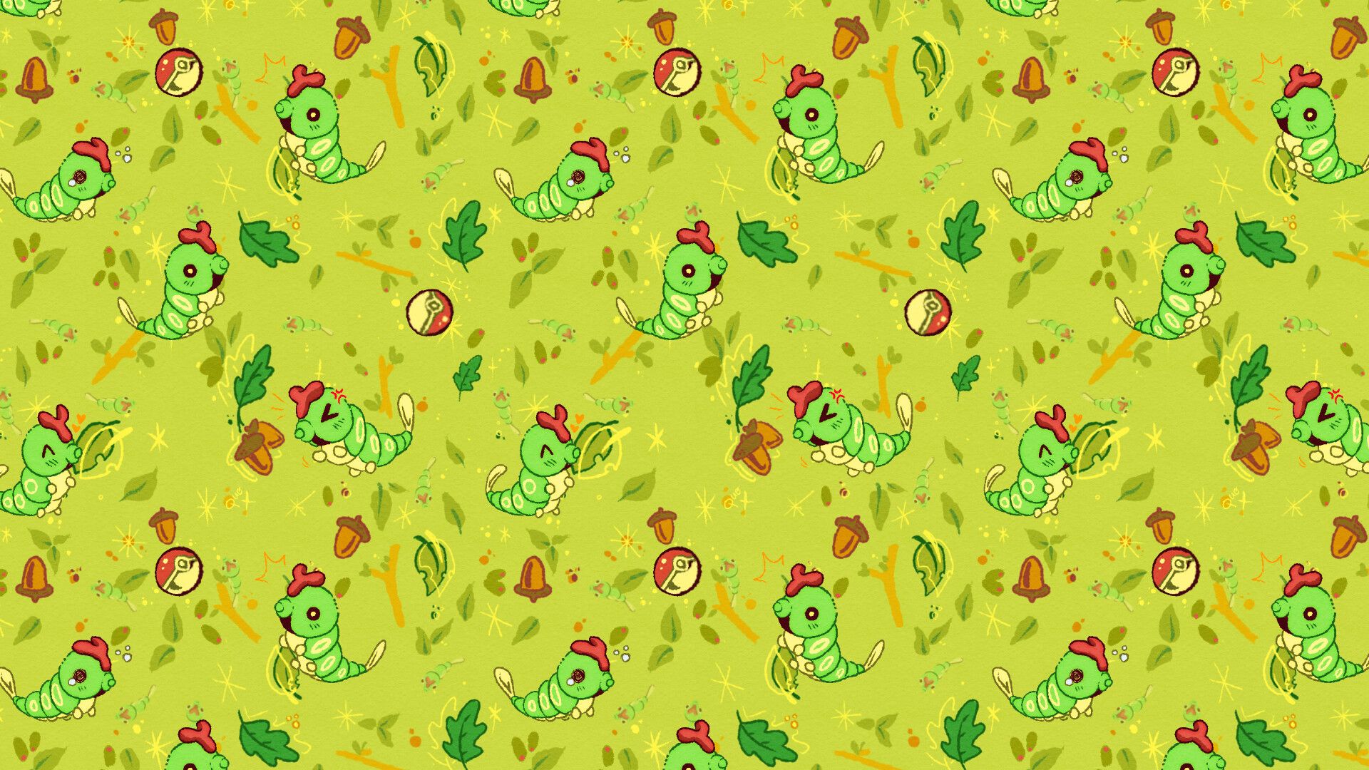 1920x1080 Caterpie desktop background wallpaper