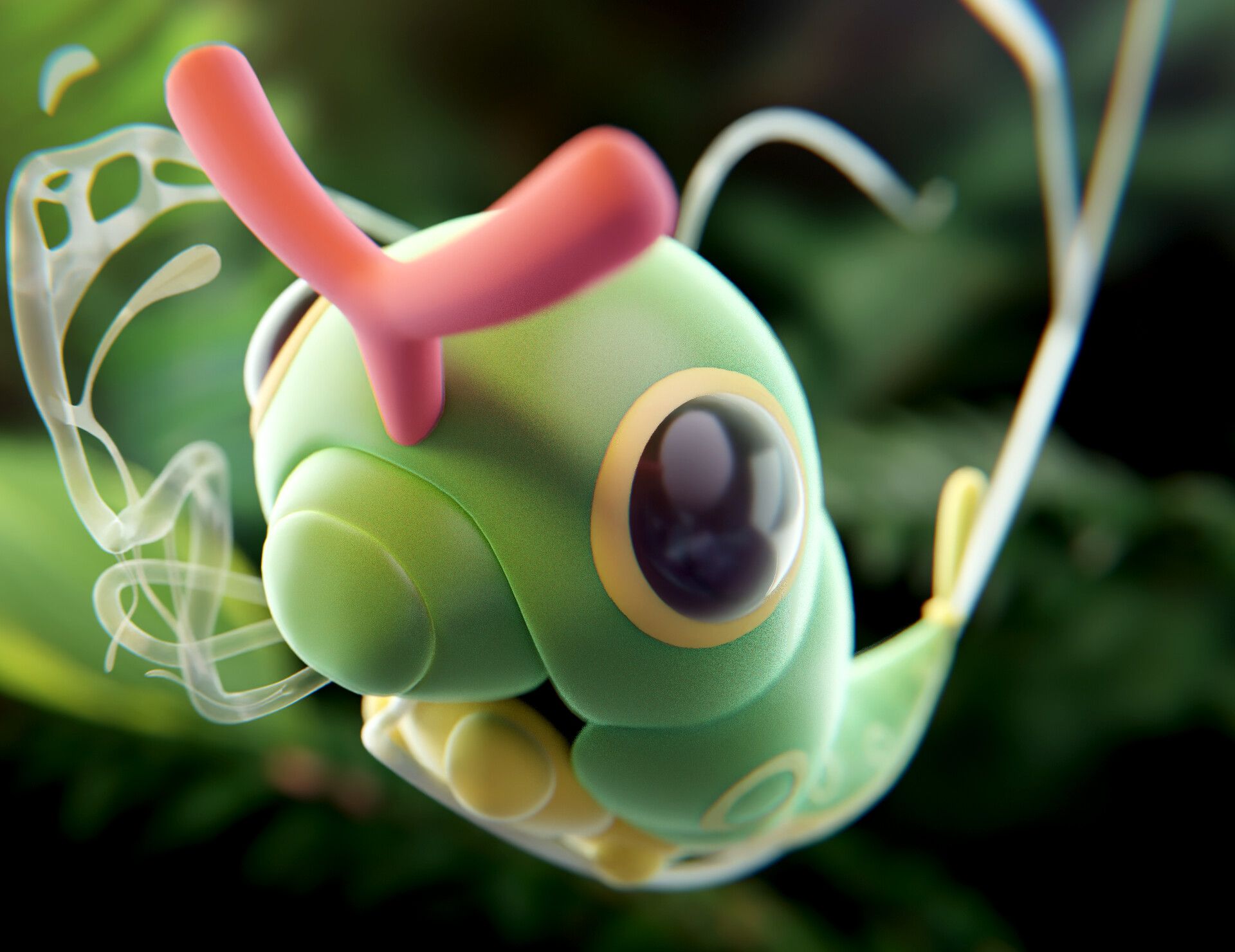 1920x1480 Caterpie use String shot!