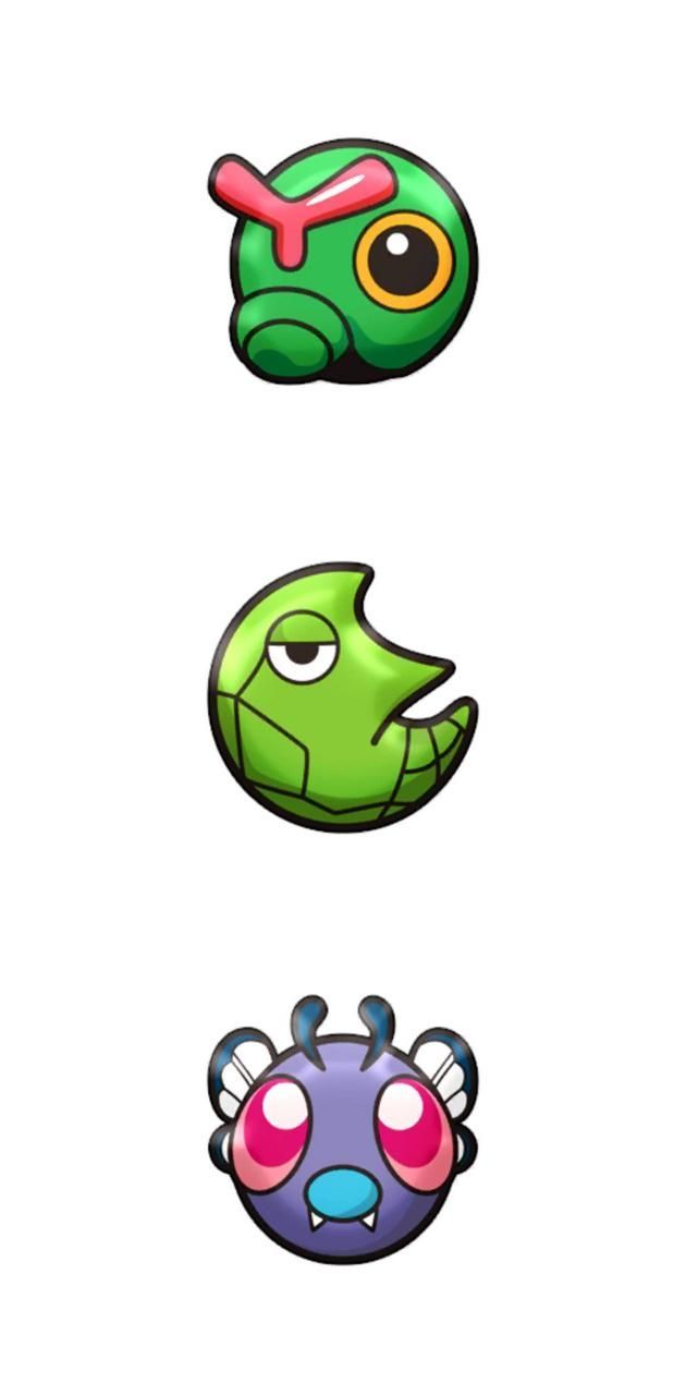 630x1280 Caterpie Evolutions wallpaper