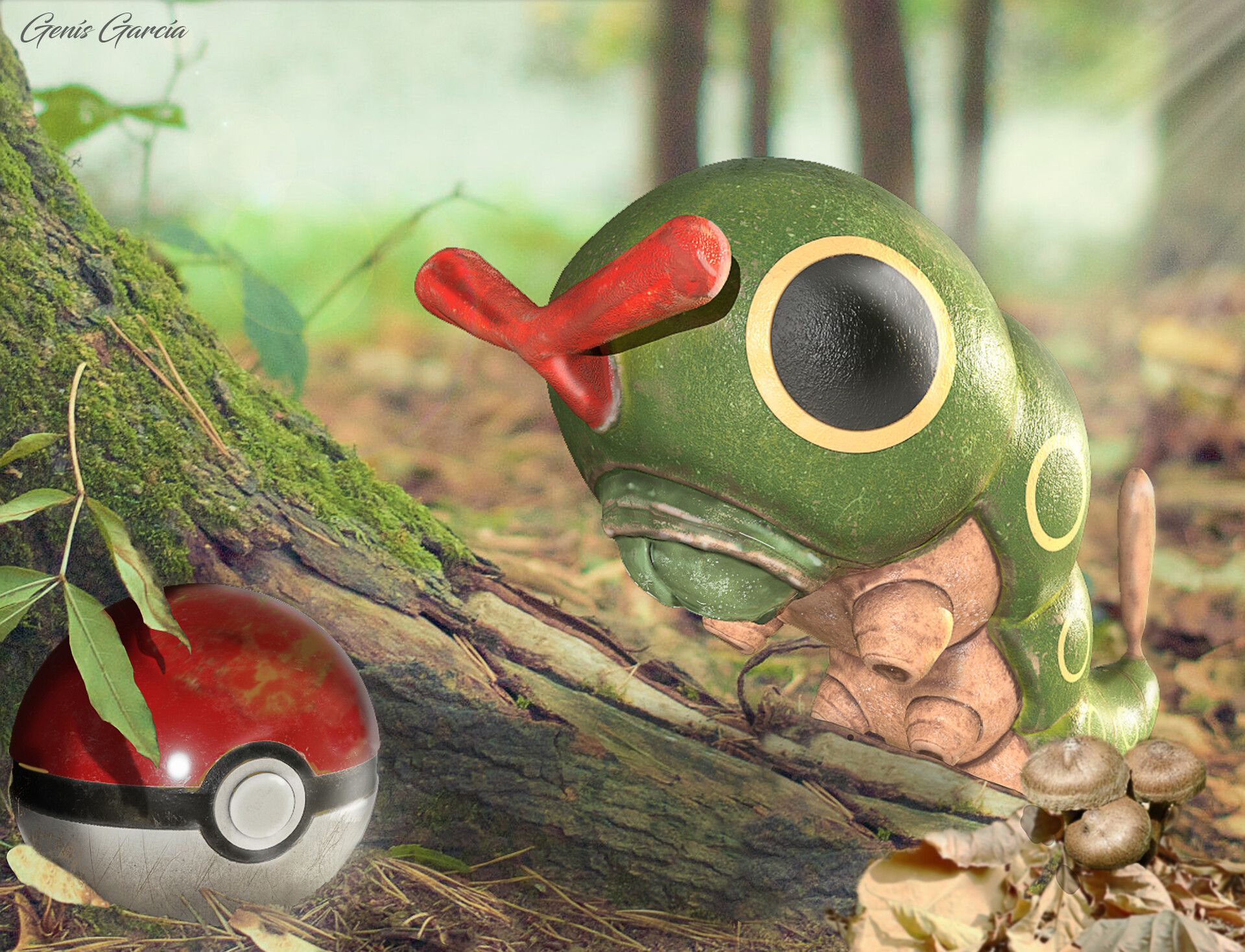 1920x1469 Genis Garcia 3D Pokémon