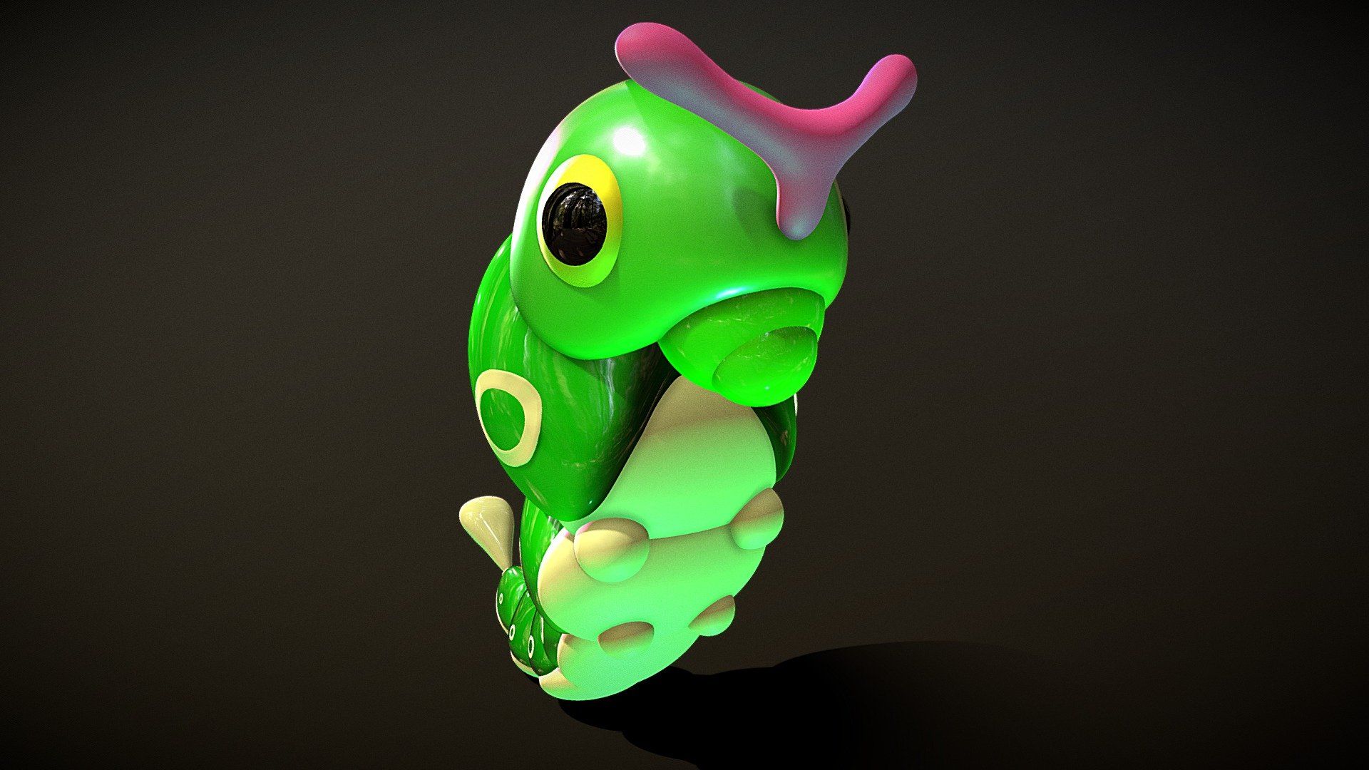 1920x1080 Caterpie Pokemon Indigo League Royalty Free 3D model by Gabriel Diego [bf89807]
