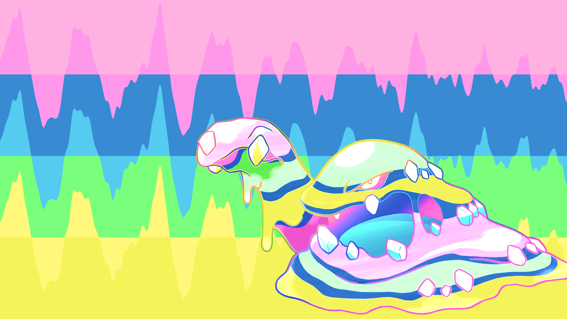 1920x1080 Alola Muk Wallpaper! (1920x1080)