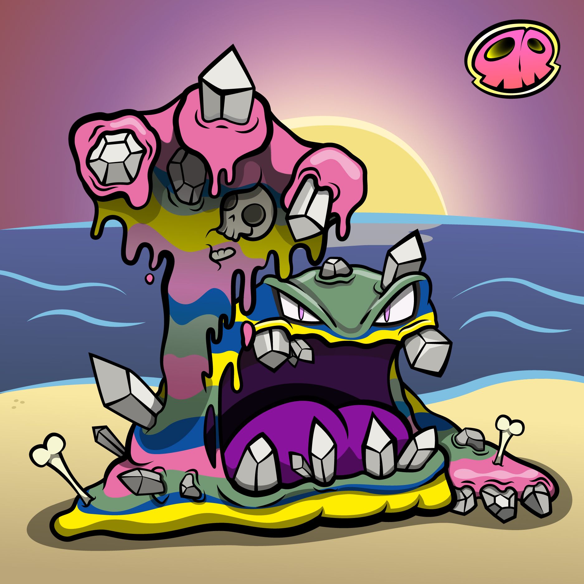 1875x1875 Alolan Muk I did, because he is rad