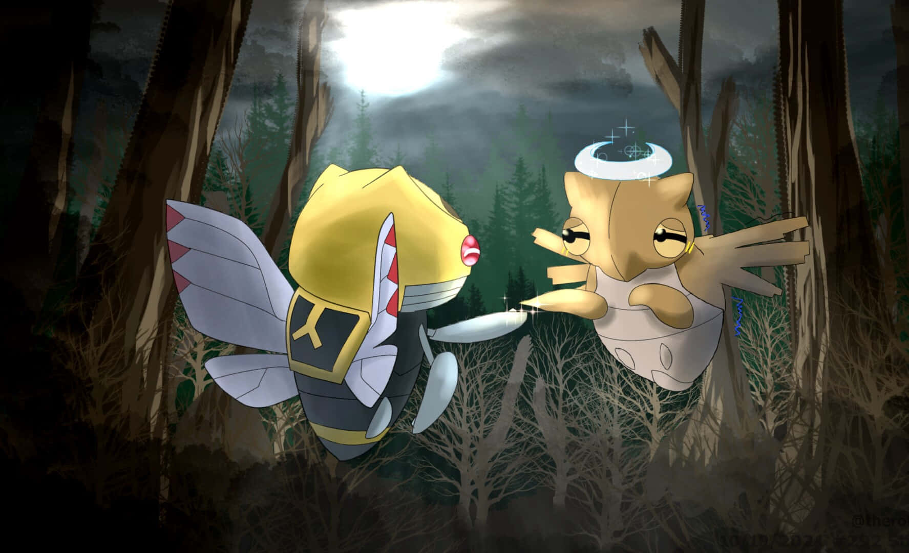 1775x1080 Download Shedinja And Ninjask Wallpaper