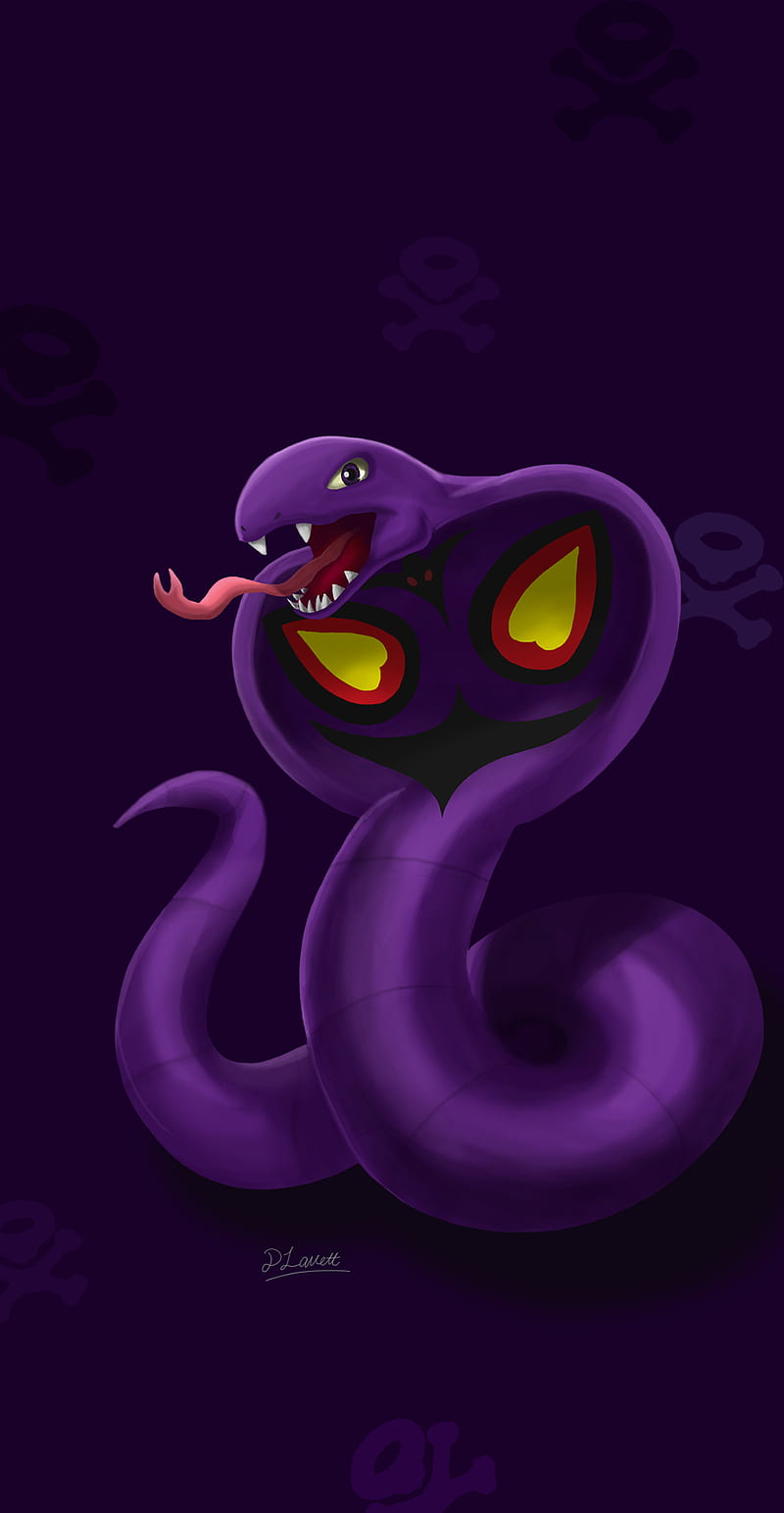 800x1543 Arbok Poison Back, anime, art, awesome, cartoon, drawing, games, pokemon, snake, HD phone wallpaper