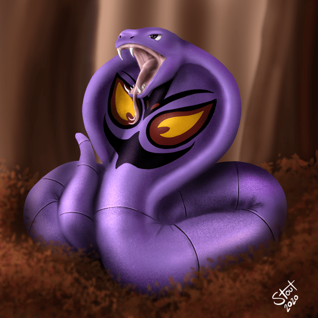 1100x1100 Daily Pokémon Drawing very grumpy Arbok