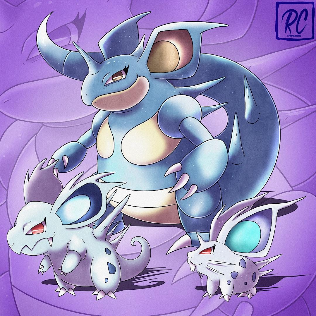 1080x1080 OC Team Nidoking or Team Nidoqueen