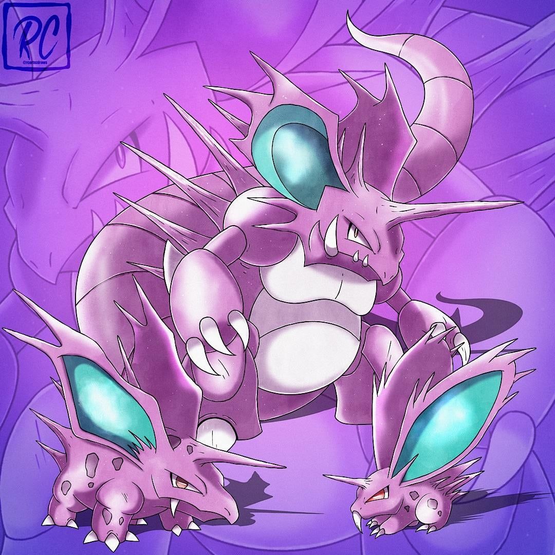 1080x1080 OC Team Nidoking or Team Nidoqueen