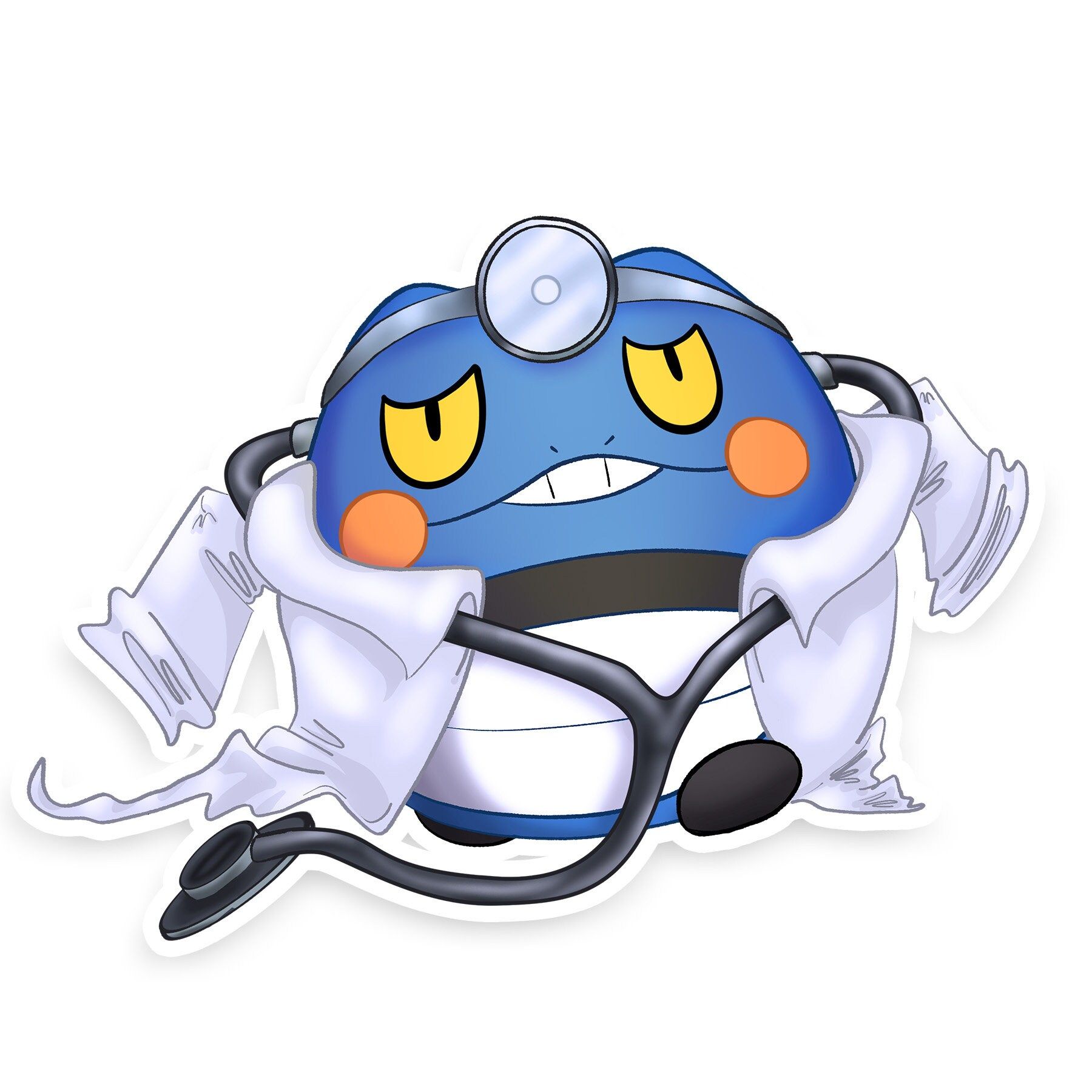 1800x1800 Pokemon Dr. Croagunk Vinyl Sticker