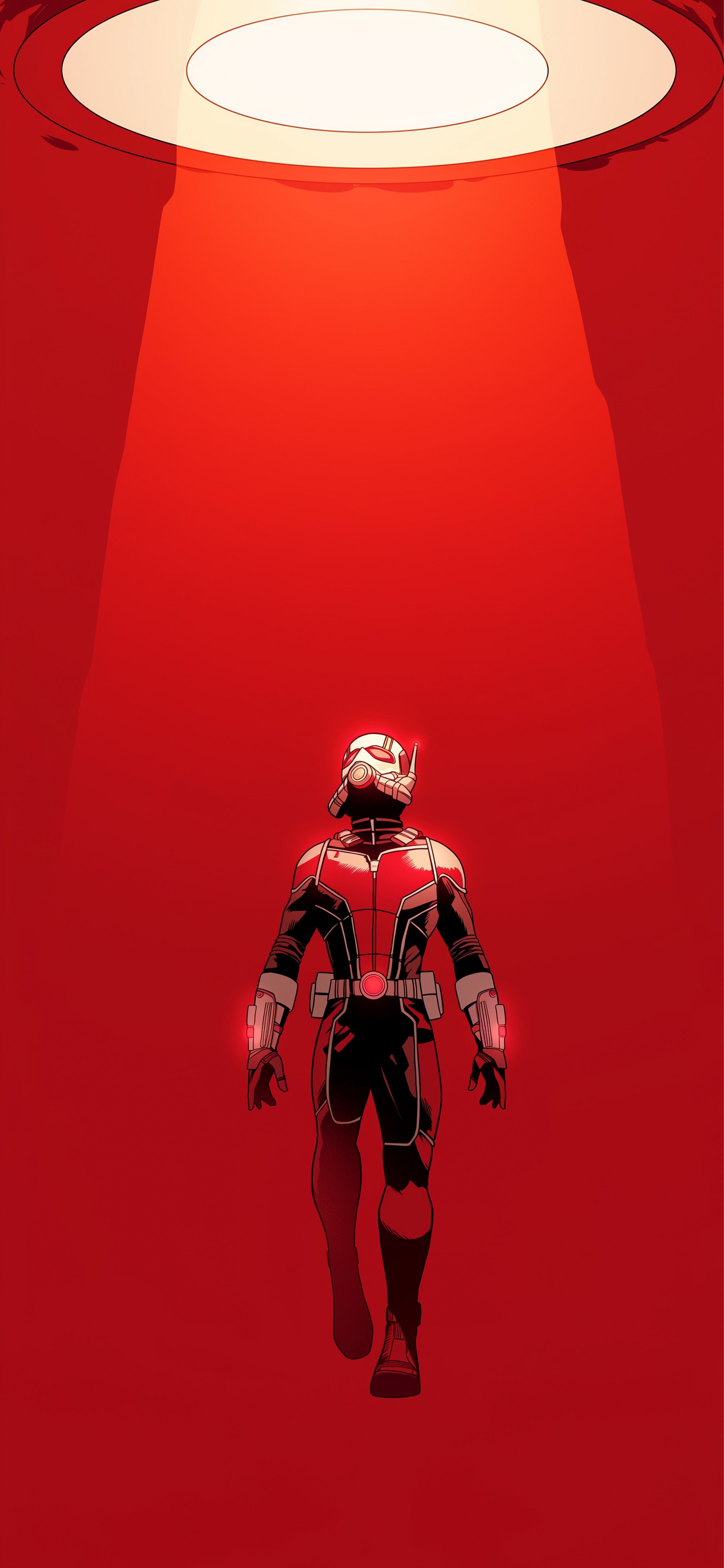 2000x4329 Marvel Antman Red Minimalist Style Wallpaper