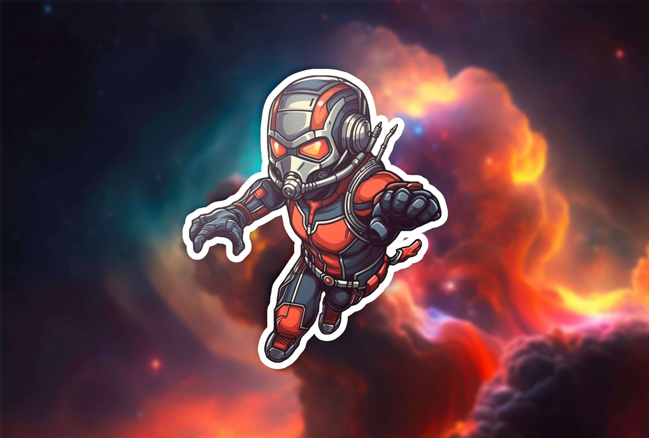 2722x1840 Ant Man Vinyl Sticker. Marvel Comic Book Decal